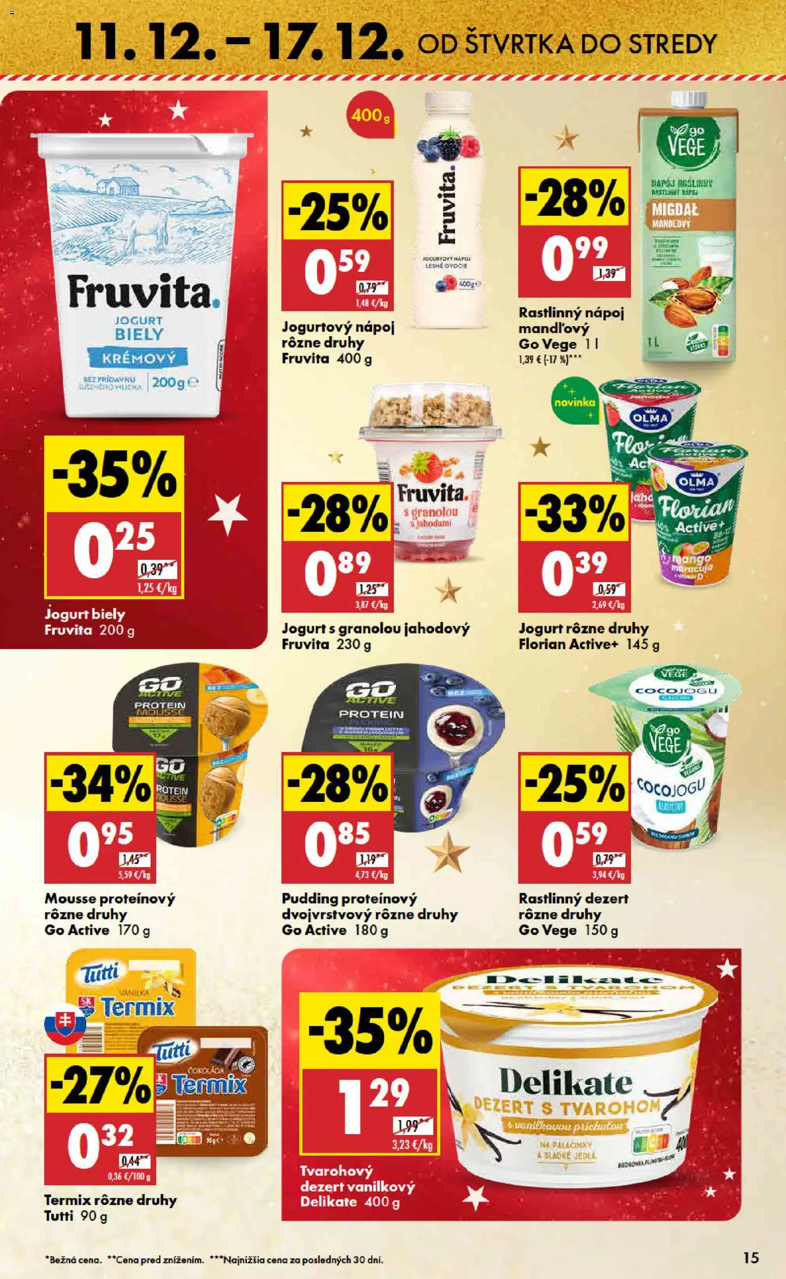 Nové Biedronka akcie – leták je platný od 11.12.2025 | Strana: 15 | Produkty: Jogurt, Protein, Čokoláda, Mango