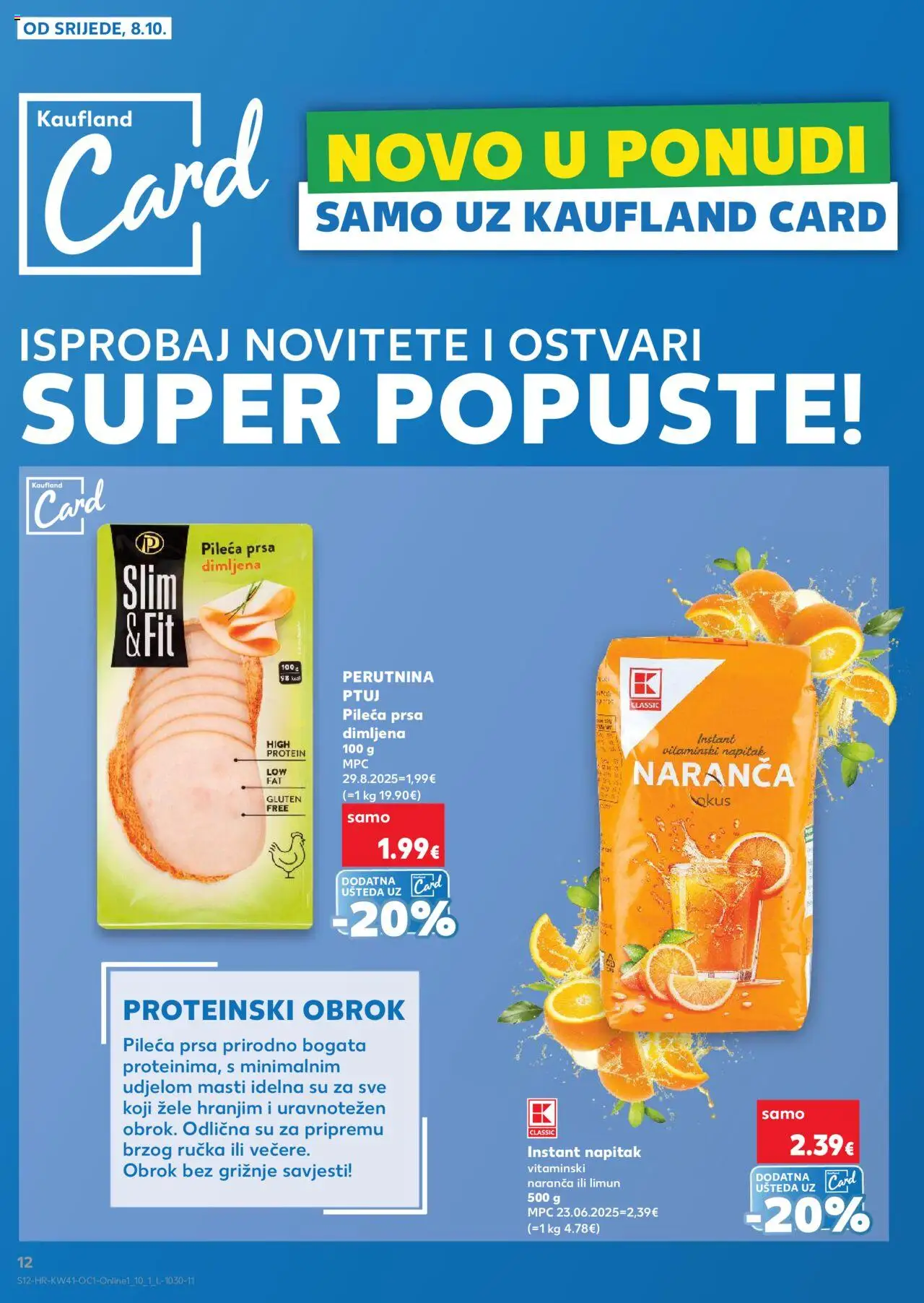 Kaufland katalog | vrijedi od 08.10.2025 | Stranica: 12 | Proizvodi: Limun, Perutnina Ptuj, Pileća prsa