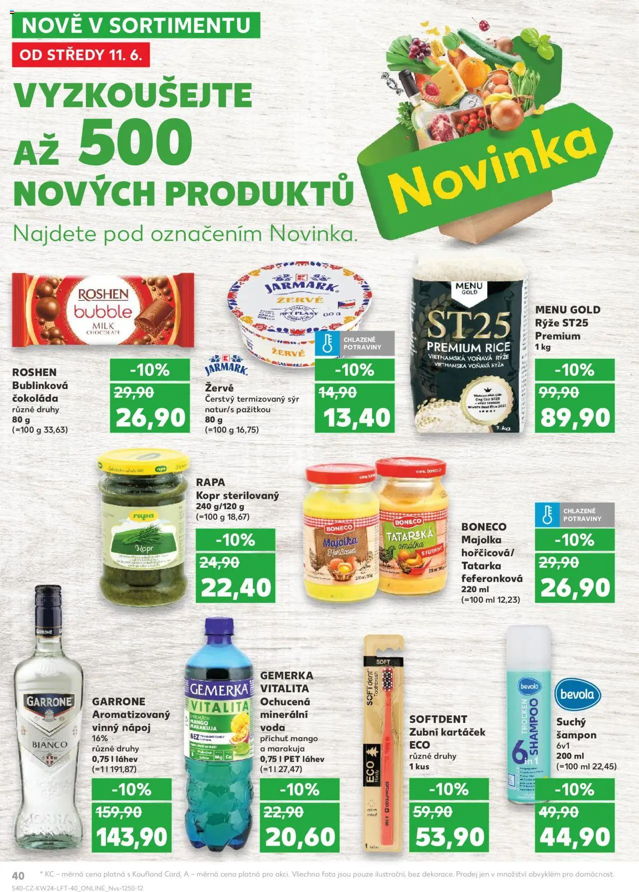 Kaufland leták - Chomutov od 11.06.2025 | Strana: 40 | Produkty: Čokoláda, Rýže, Žervé, Marakuja