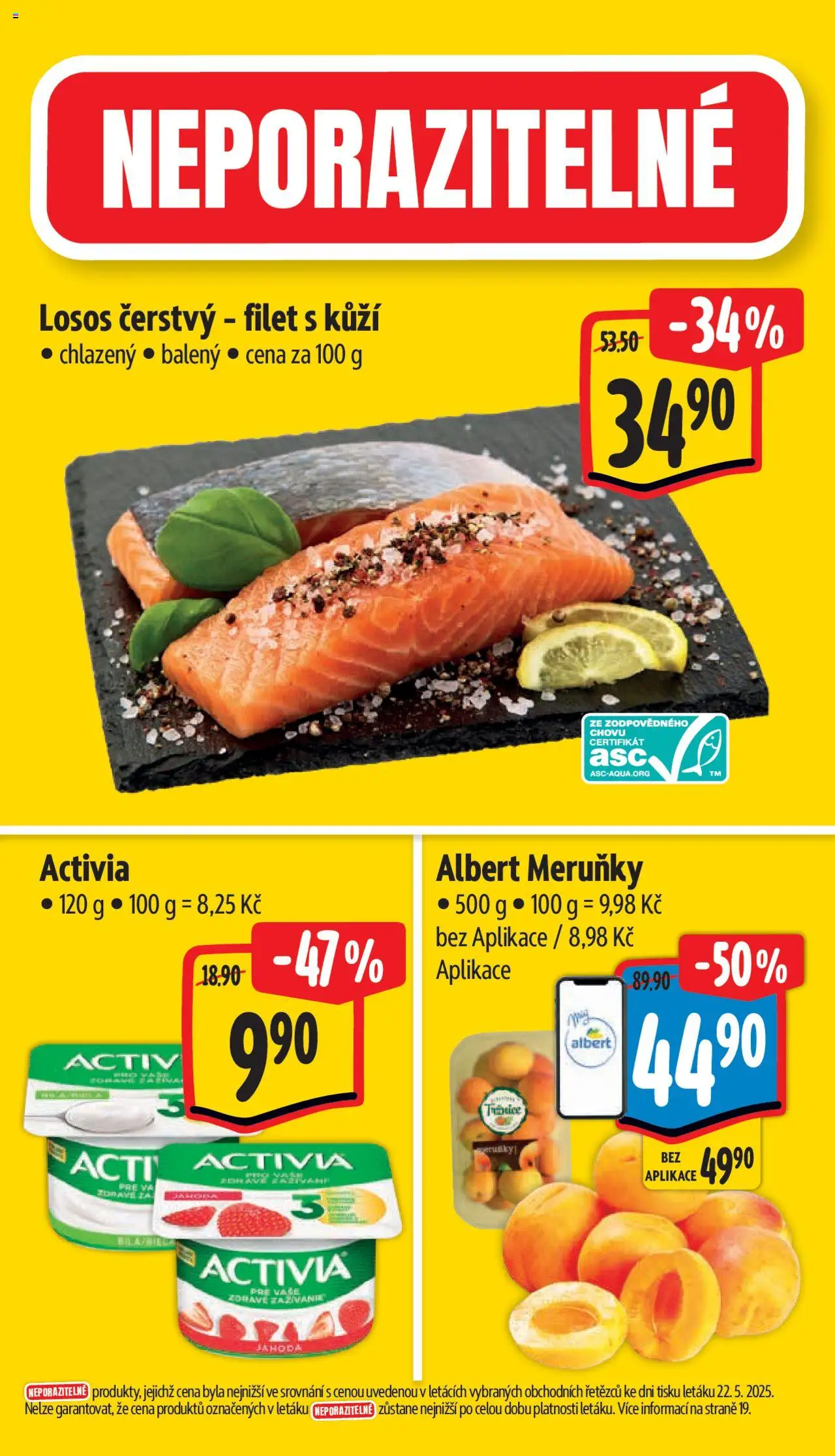 Albert leták - Supermarket od 28.05.2025 | Strana: 3 | Produkty: Losos, Filet, Meruňky
