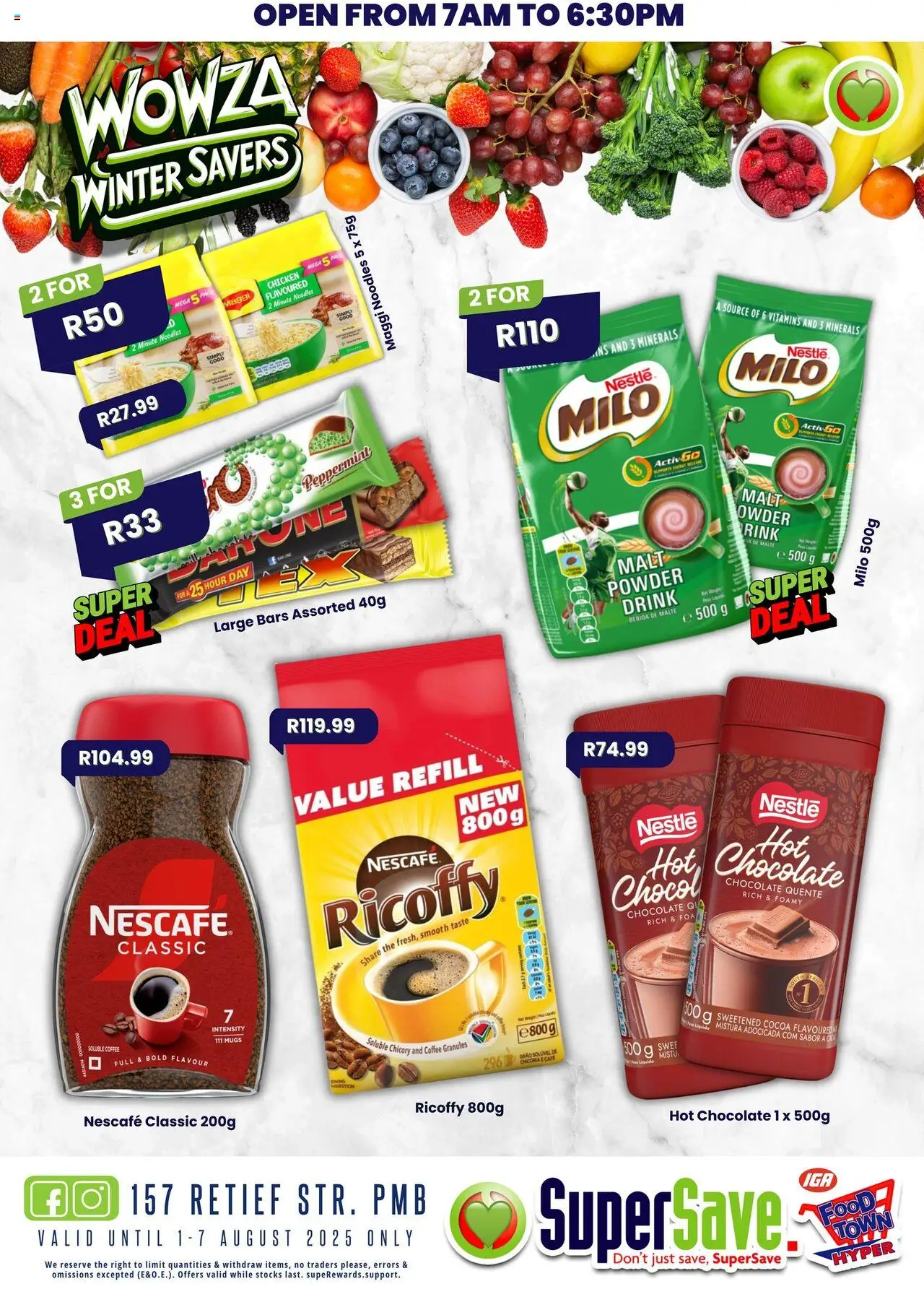 Super Save Specials │ valid from 01.08.2025 | Page: 26 | Products: Vitamins, Coffee, Powder, Noodles