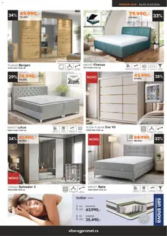 Vitorog katalog - akcija  - pregled Vitorog kataloga - važi od 04.03.2026 | Strana: 7 | Proizvode: Krevet, Dušek, Ormar, Ogledalo