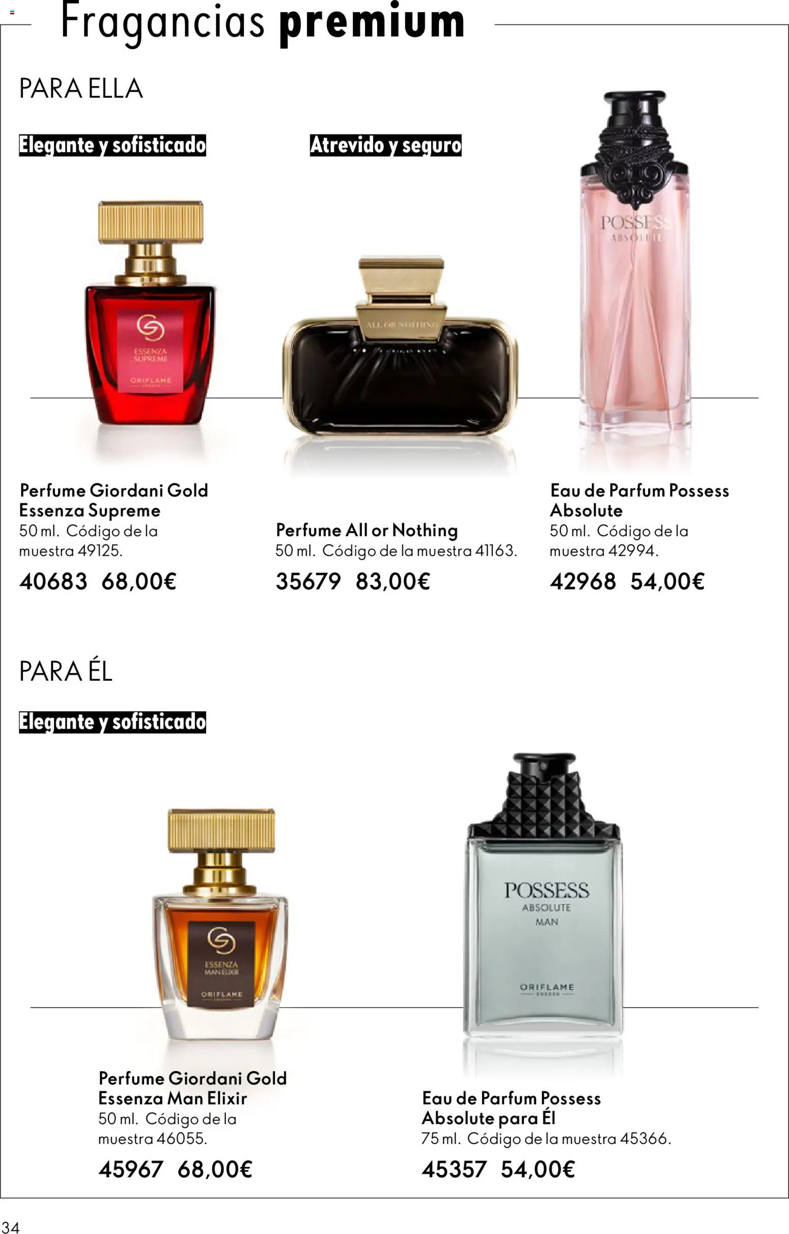 Oriflame - Catálogo Campaña 2 │ válido desde el 28.01.2026 | Página: 34 | Productos: Perfume, Eau de parfum