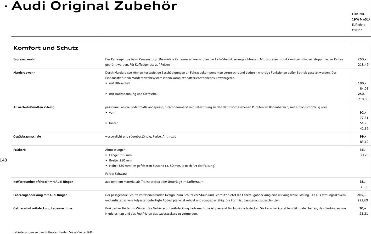 Audi Prospekt 	 – gültig ab 28.10.2025 | Seite: 148