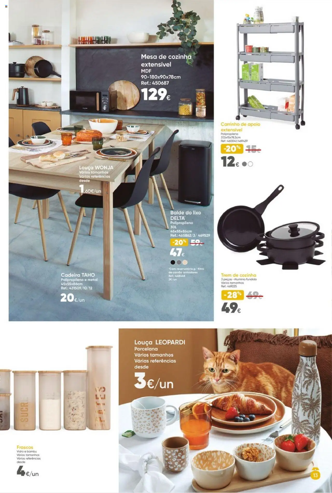 Hôma Catálogo │ válido de 19.09.2025 | Página: 13 | Produtos: Balde, Mesa, Cadeira, Carrinho de apoio