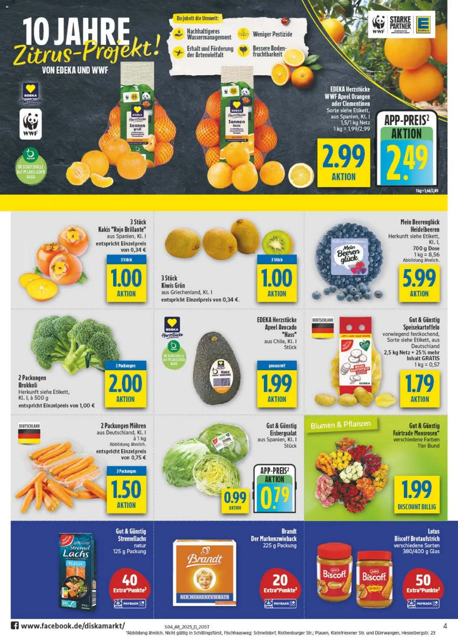 Diska - Diska Angebote Sachsen-Thüringen KW48 – gültig ab 24.11.2025 | Seite: 4 | Produkte: Eisbergsalat, Avocado, Lachs, Brokkoli