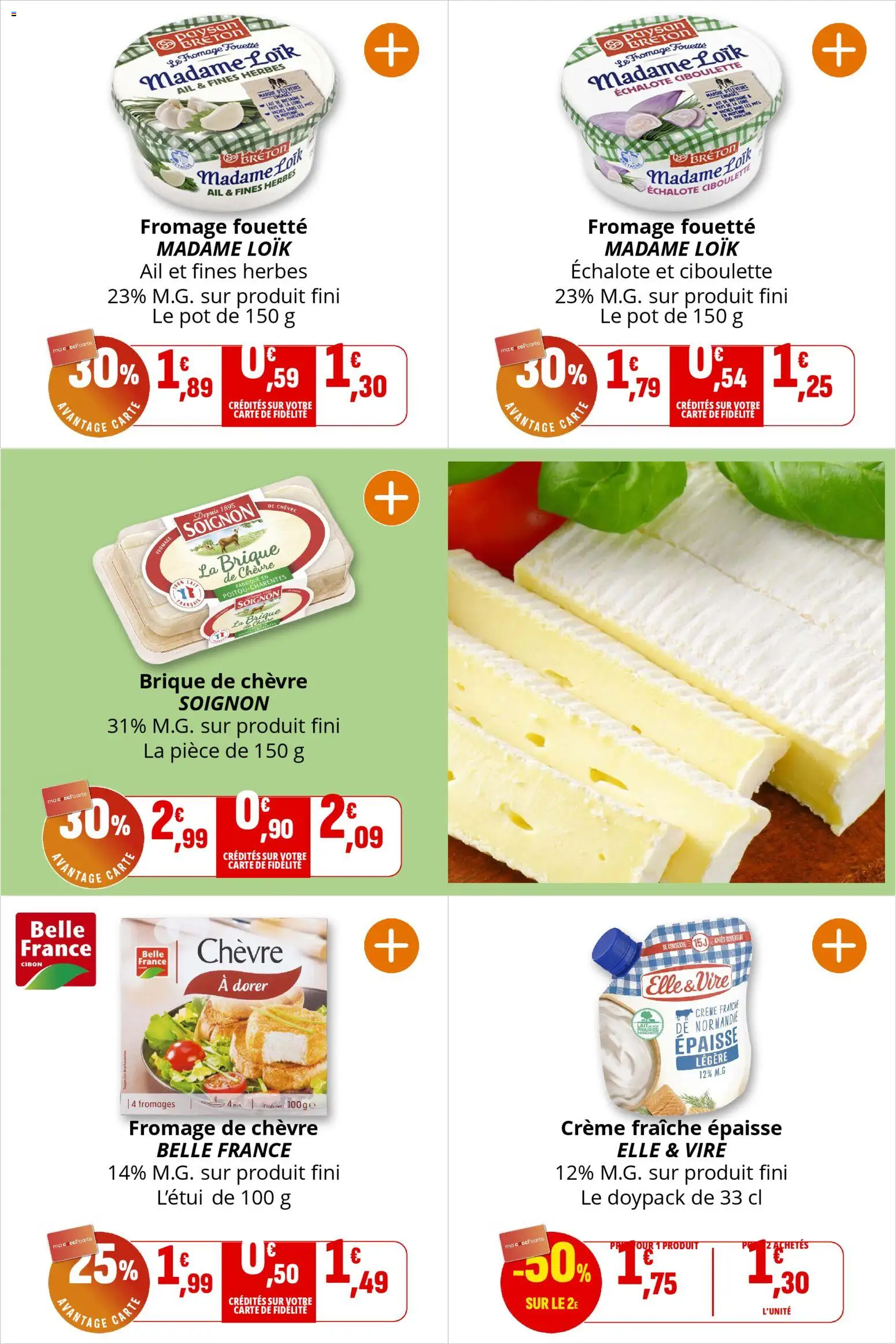 {H1} | Page: 16 | Produits: Fromage de chèvre, Lait, Fromage, Crème fraiche