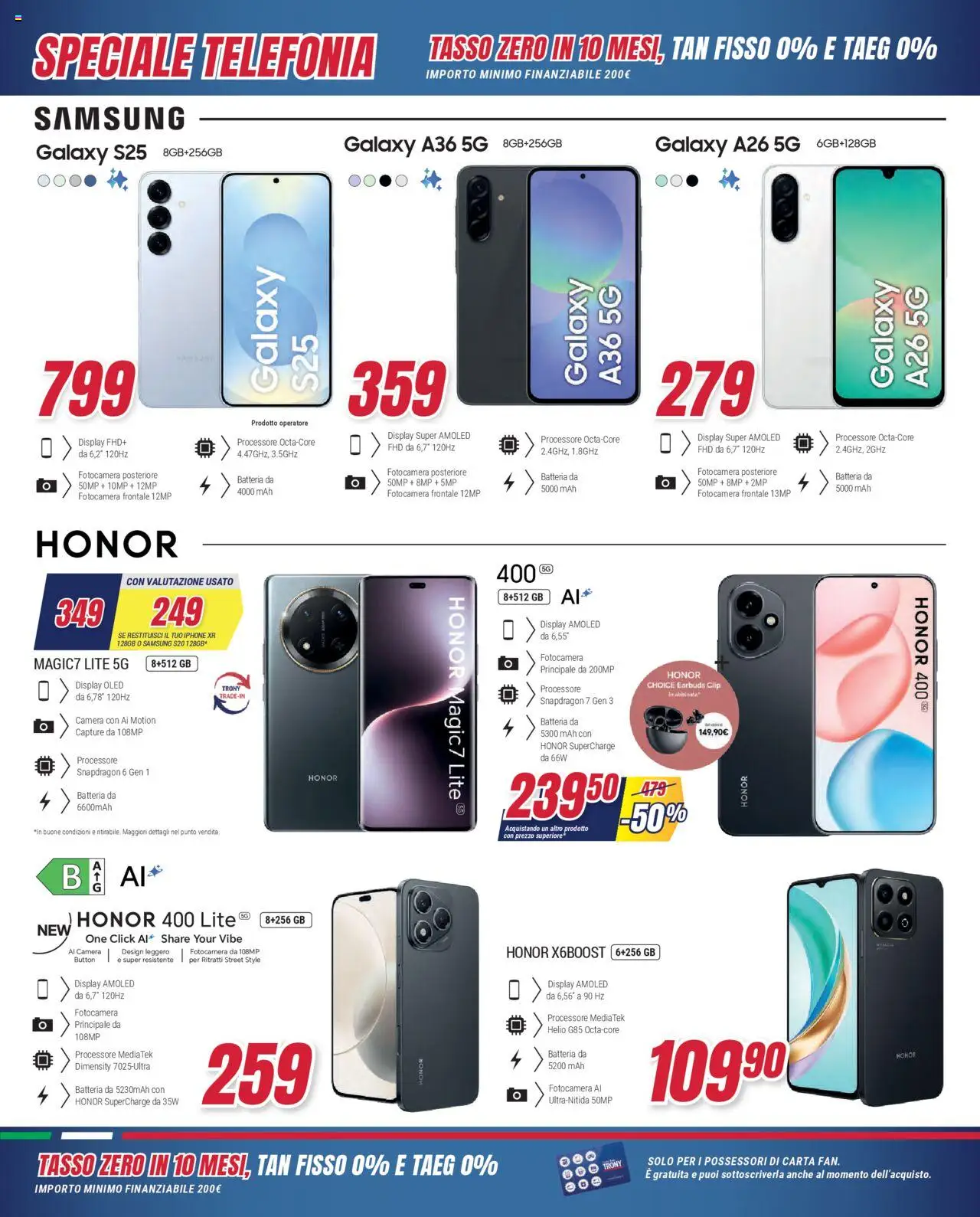 Volantino Trony del 21.08.2025 | Pagina: 42 | Prodotti: Samsung Galaxy, Iphone, Fotocamera, Samsung