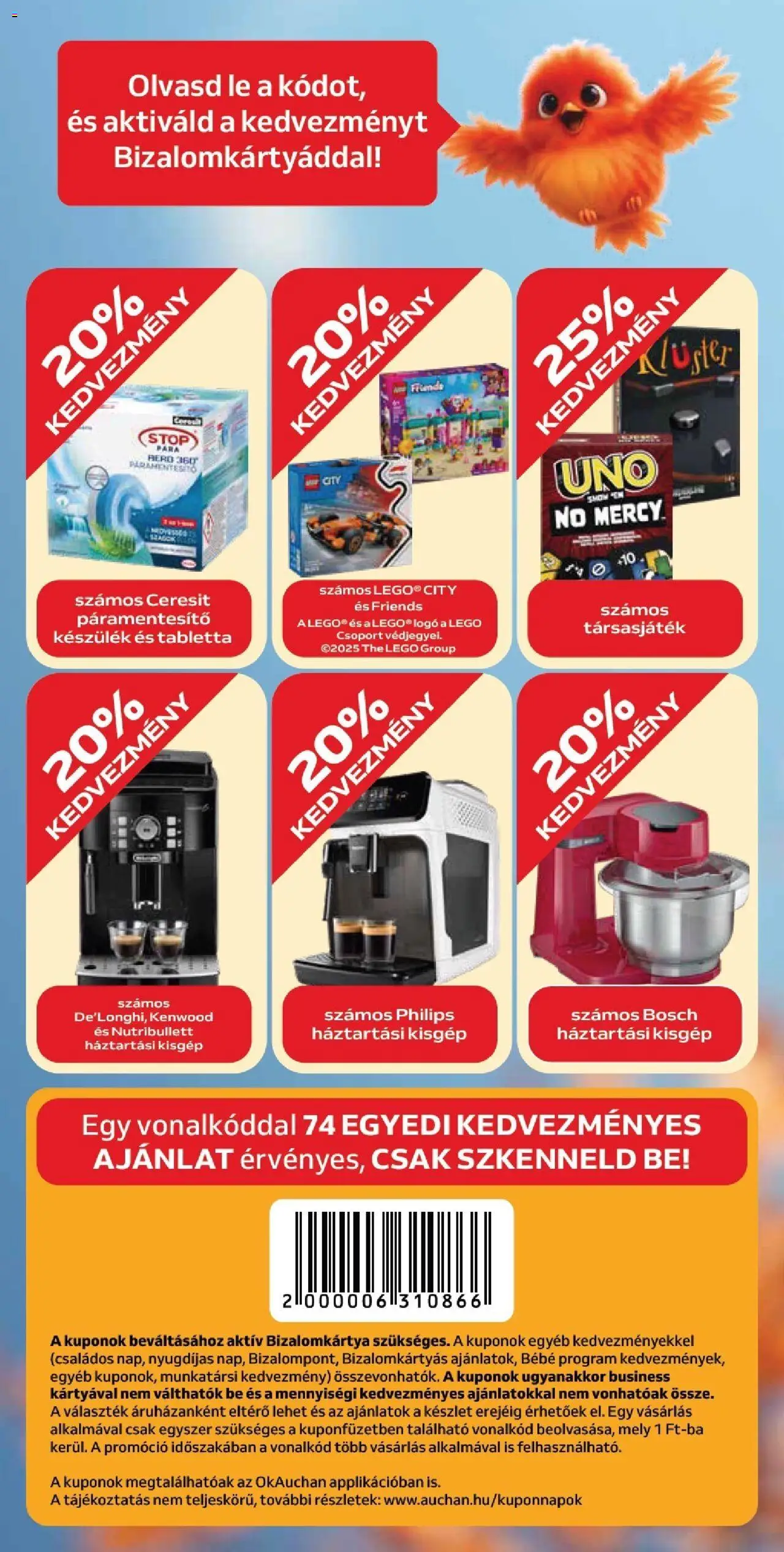 Auchan akciós ujság - amely érvényes a következő dátumtól: 02.10.2025 | Oldal: 10 | Termékek: Páramentesítő, Társasjáték