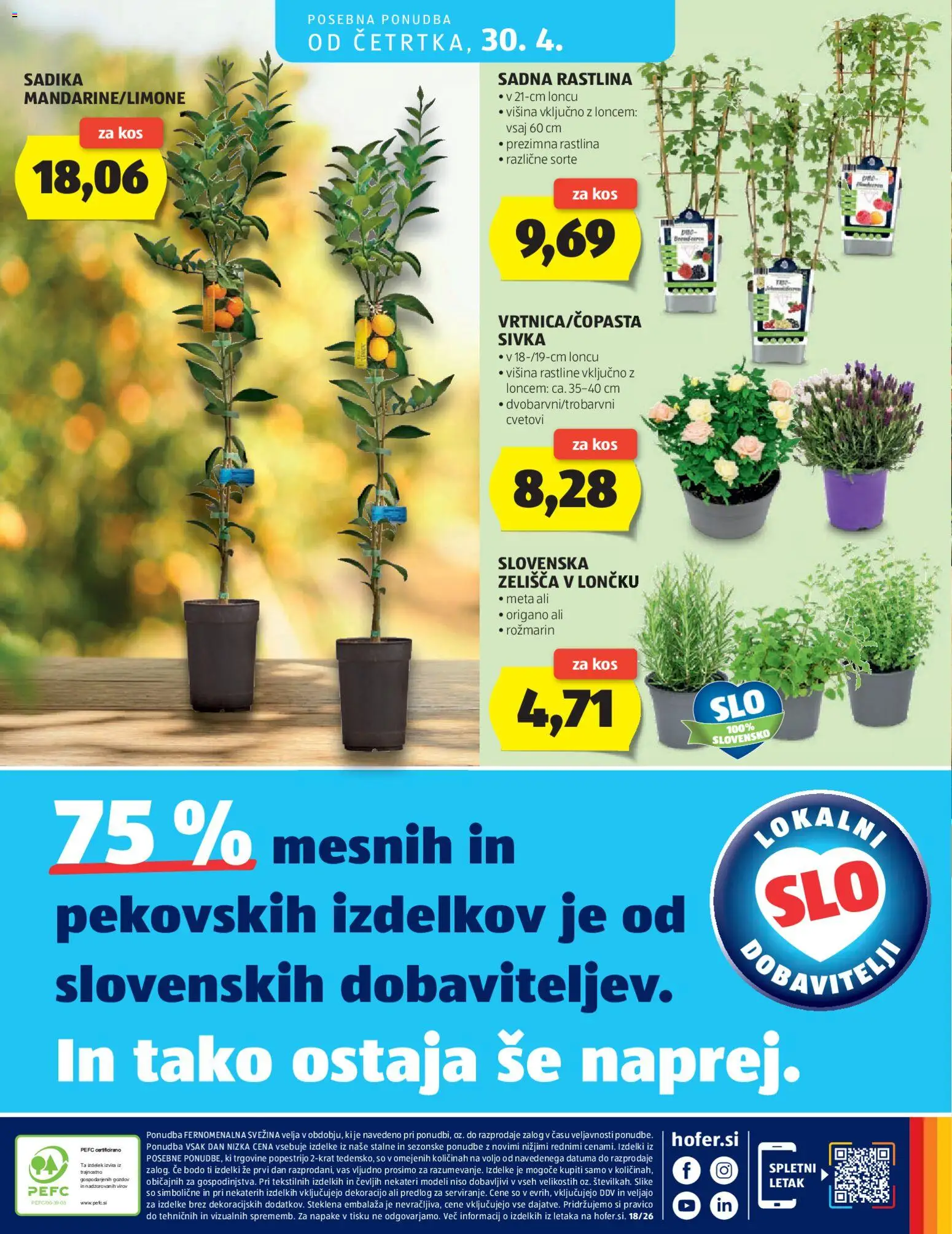 Novi Hofer katalog ponudbe – veljaven od 22.04.2026 | Stran: 28 | Izdelki: Kos