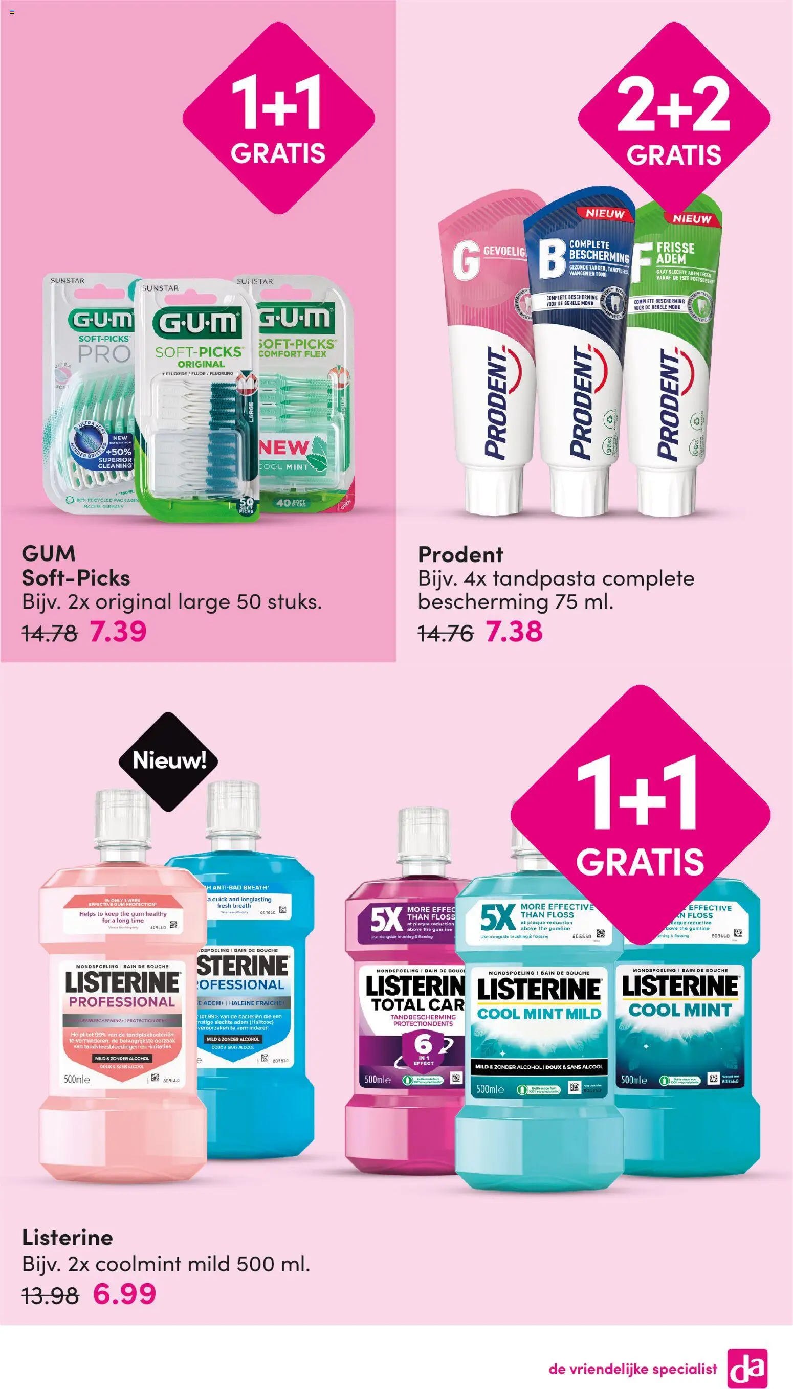 {H1} | Pagina: 11 | Producten: Tandpasta, Gum, Douche, Mondspoeling