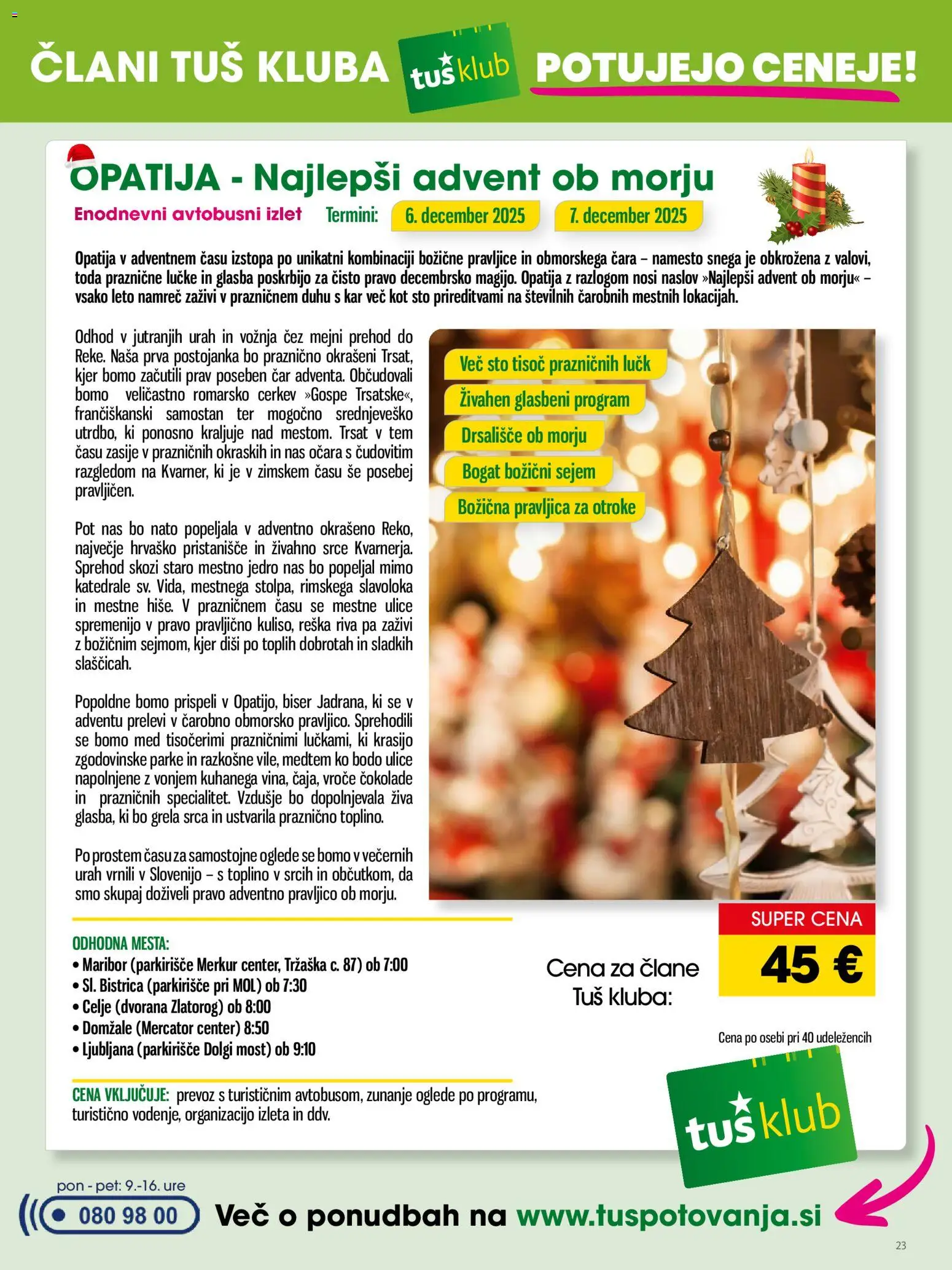 Novi Tuš katalog ponudbe – veljaven od 07.11.2025 | Stran: 23
