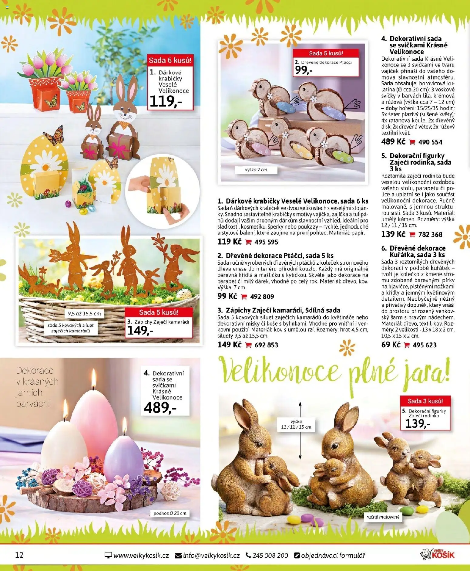 Velký Košík katalog březen 2026 od 01.03.2026 | Strana: 12 | Produkty: Květináče, Šperky, Košík, Svíčky