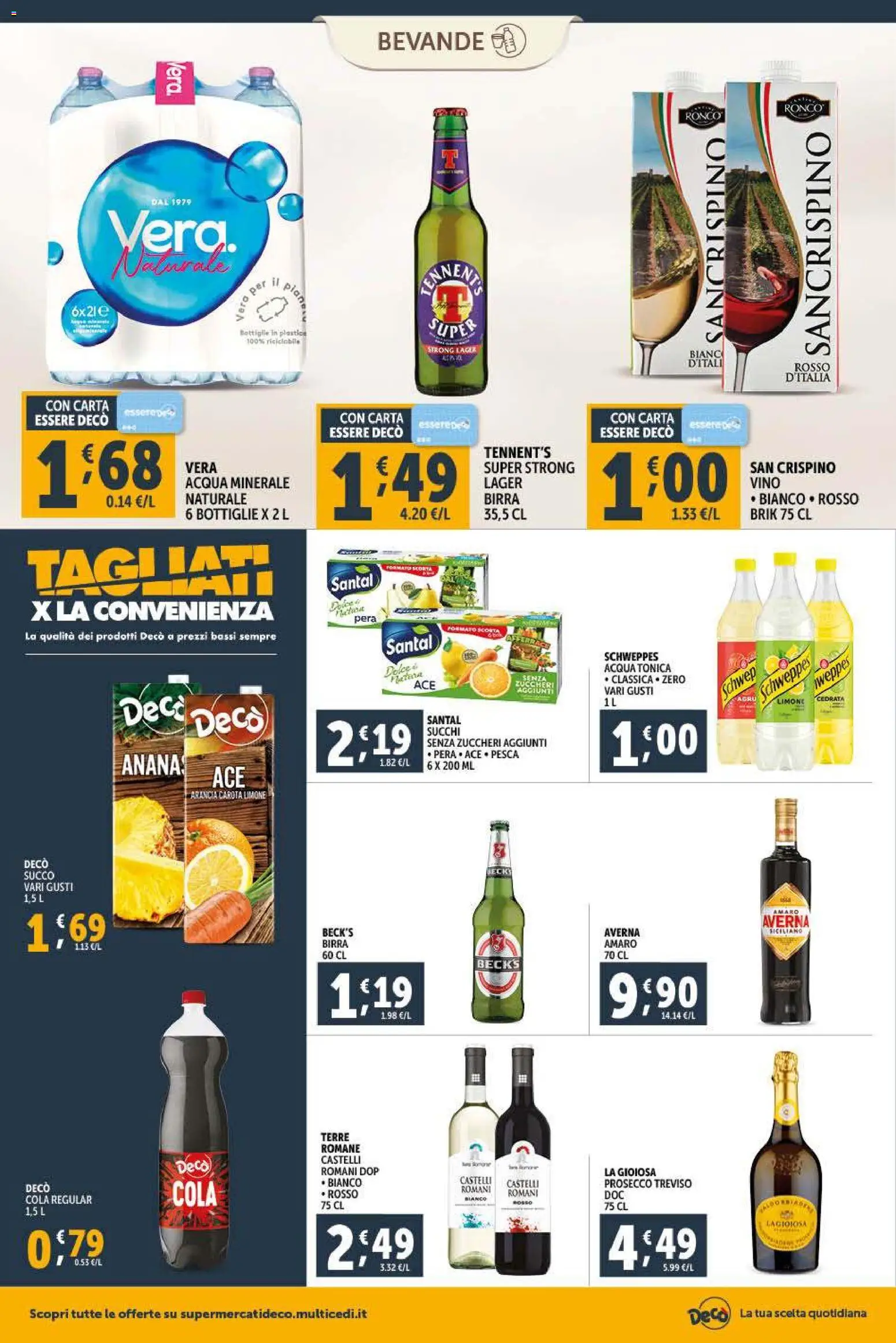 Volantino Decò del 09.01.2026 | Pagina: 10 | Prodotti: Carota, Arancia, Cedrata, Amaro