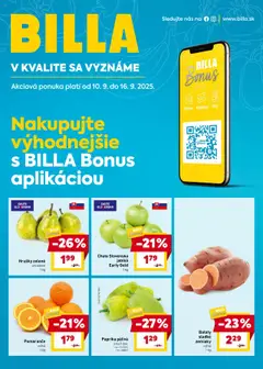 Billa leták platný od 10.09.2025