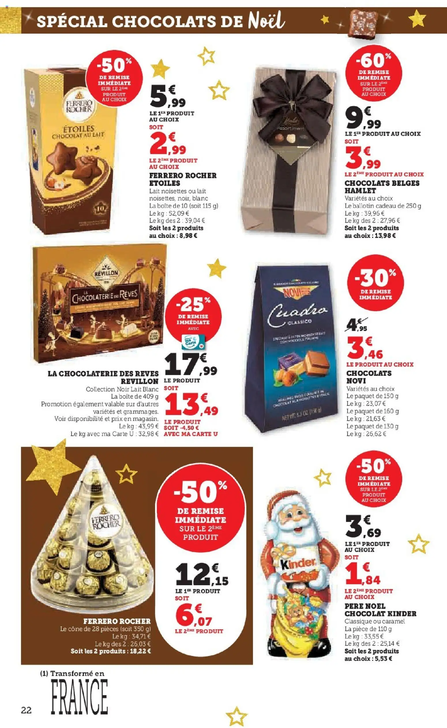 {H1} | Page: 22 | Produits: Chocolats belges, Chocolats de noël, Lait, Chocolat