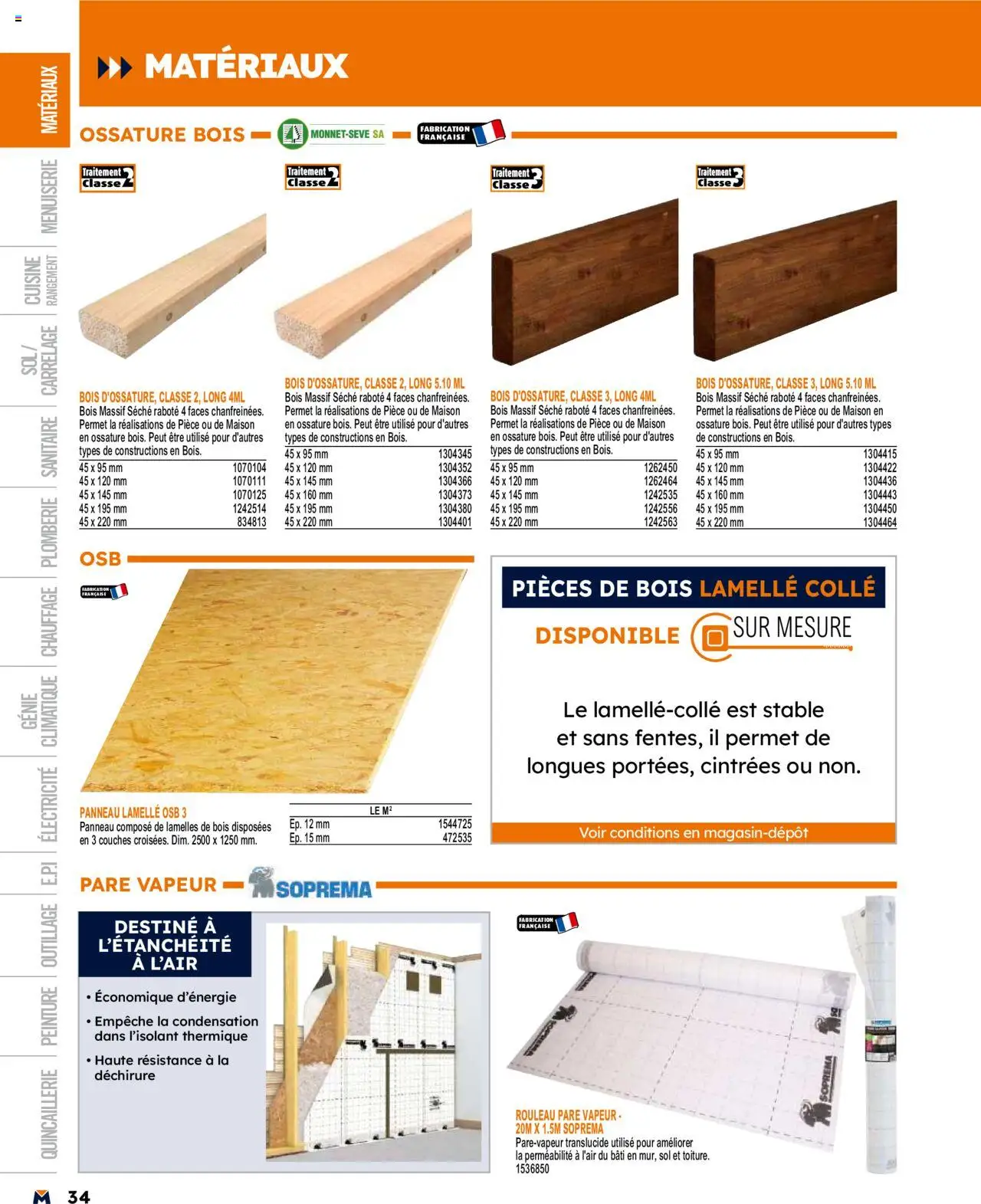  | Page: 34 | Produits: Couches, Rouleau, Colle
