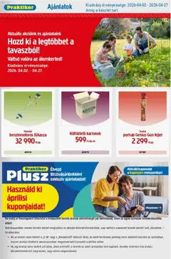 Praktiker akciós újság - amely érvényes a következő dátumtól: 02.04.2026