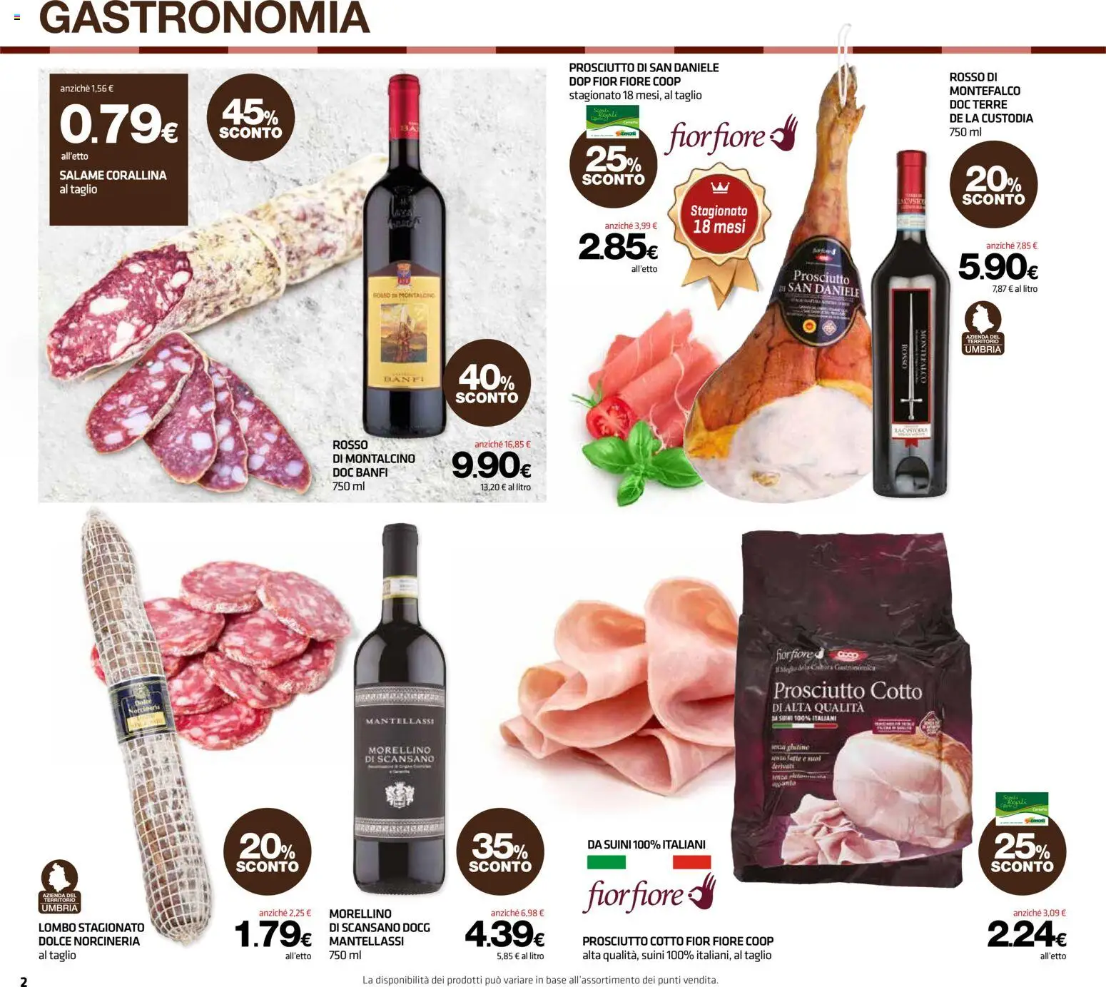 Volantino Superconti del 26.03.2026 | Pagina: 2 | Prodotti: Prosciutto Cotto, Salame, Prosciutto