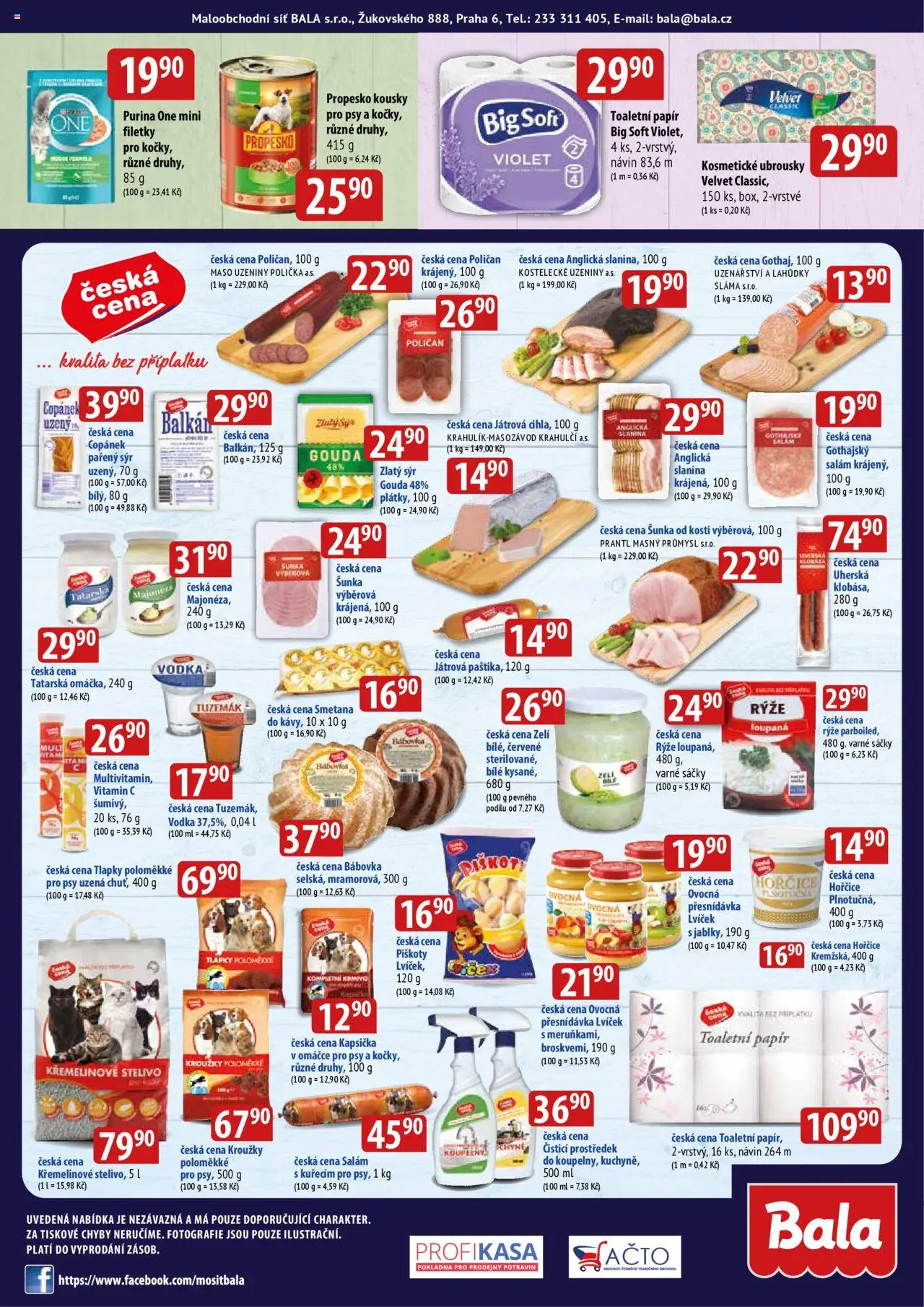 BALA velký leták + od 15.10.2025 | Strana: 6 | Produkty: Polička, Purina, Síť, Piškoty