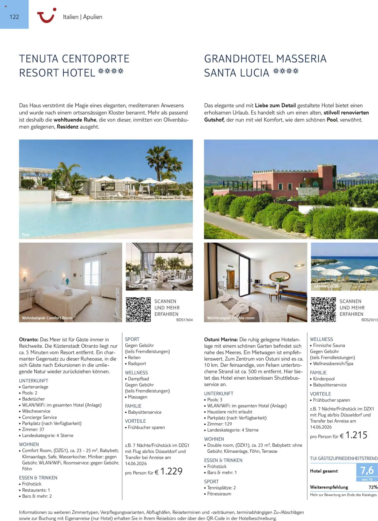 Aida  Südeuropa & Nordafrika 2026/27 – gültig ab 01.01.2026 | Seite: 122 | Produkte: Babybett, Föhn, Reis