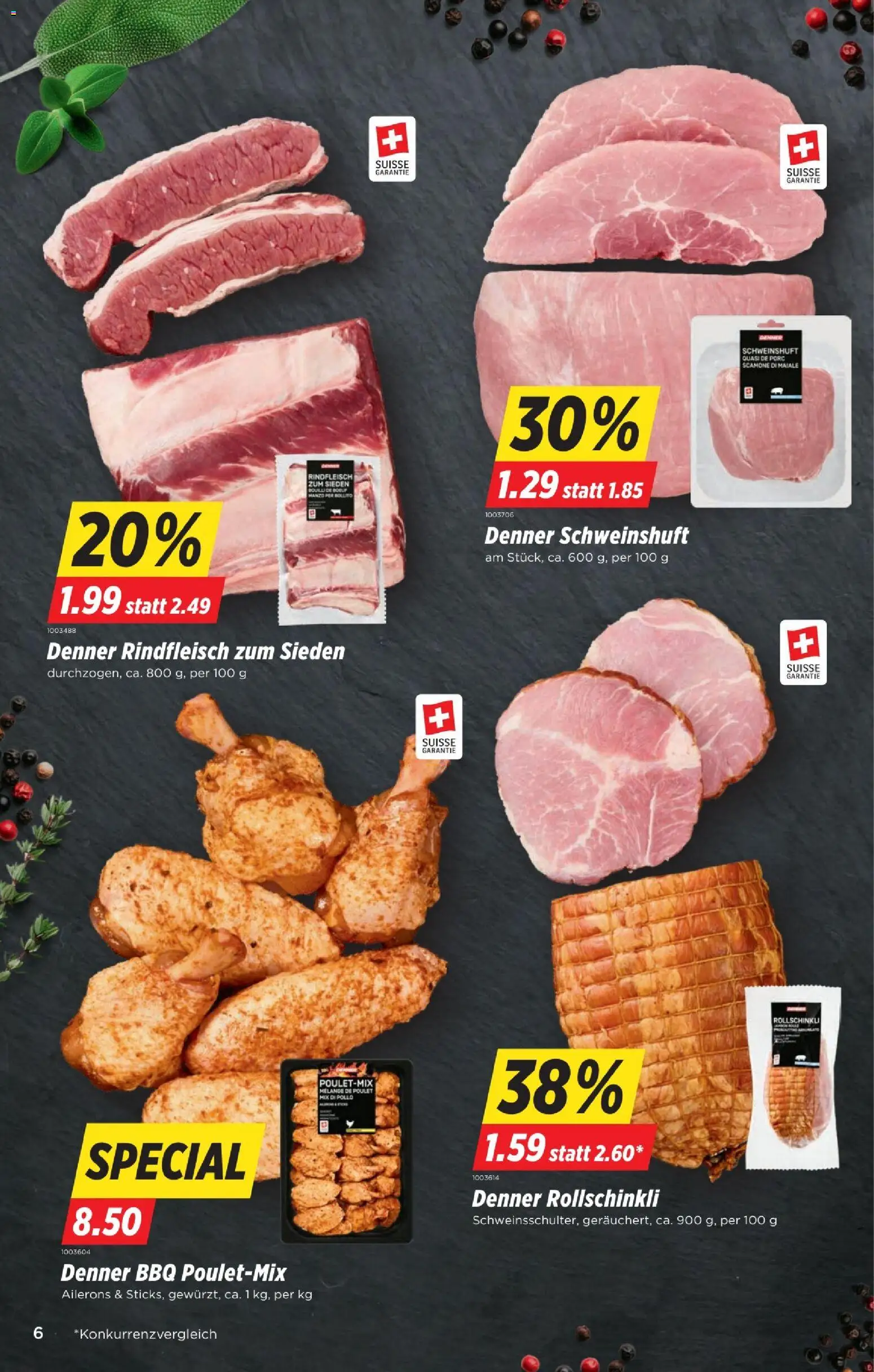 Denner Aktionen – gültig ab 30.12.2025 | Seite: 6 | Produkte: Rindfleisch