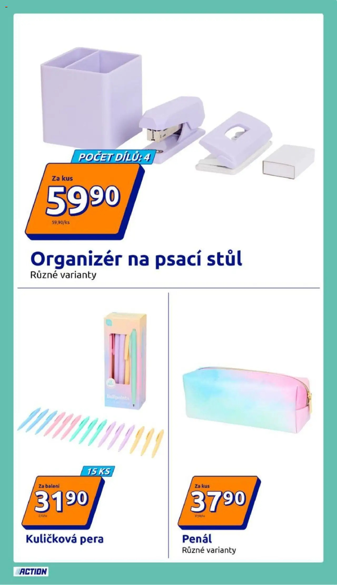Action leták od 11.06.2025 | Strana: 19 | Produkty: Penál, Organizér, Stůl, Psací stůl