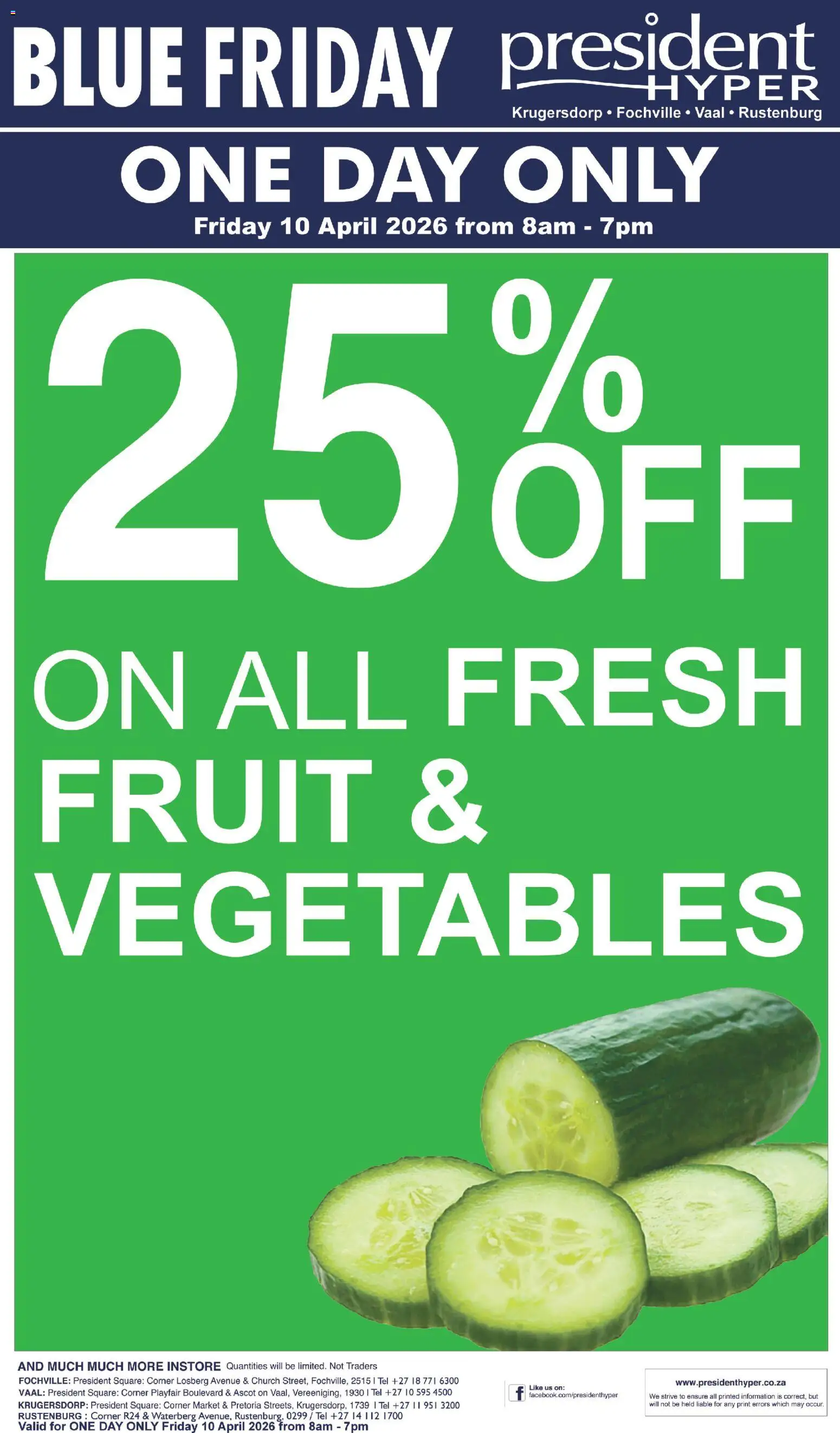 New President Hyper catalogue – valid from 10.04.2026 | Page: 1 | Products: Vegetables, Fruit