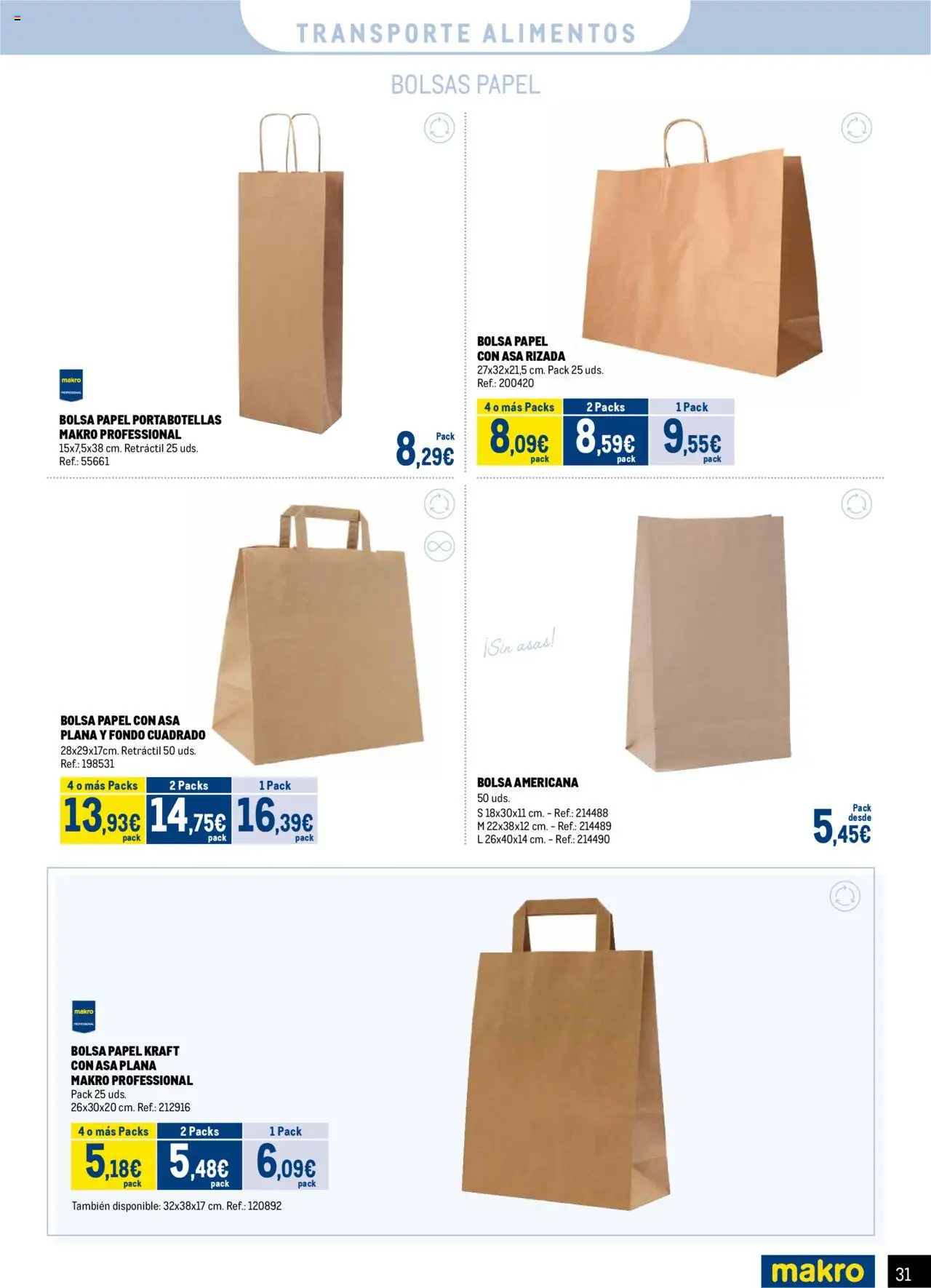 Makro - Desechables Take Away Canarias │ válido desde el 07.07.2025 | Página: 31 | Productos: Bolsa, Κούβα