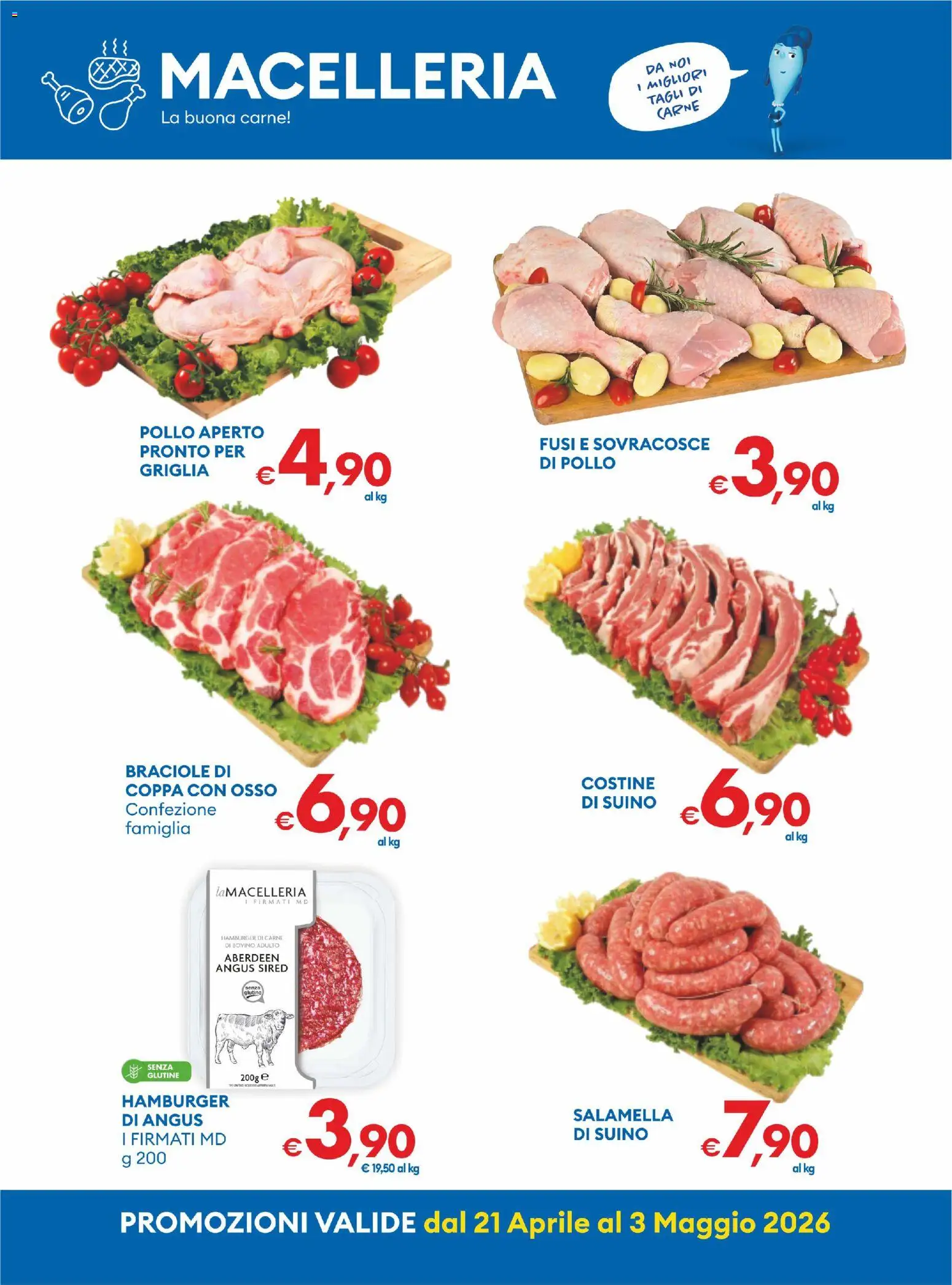 Volantino MD Discount del 21.04.2026 | Pagina: 15 | Prodotti: Salamella, Pollo, Suino, Hamburger