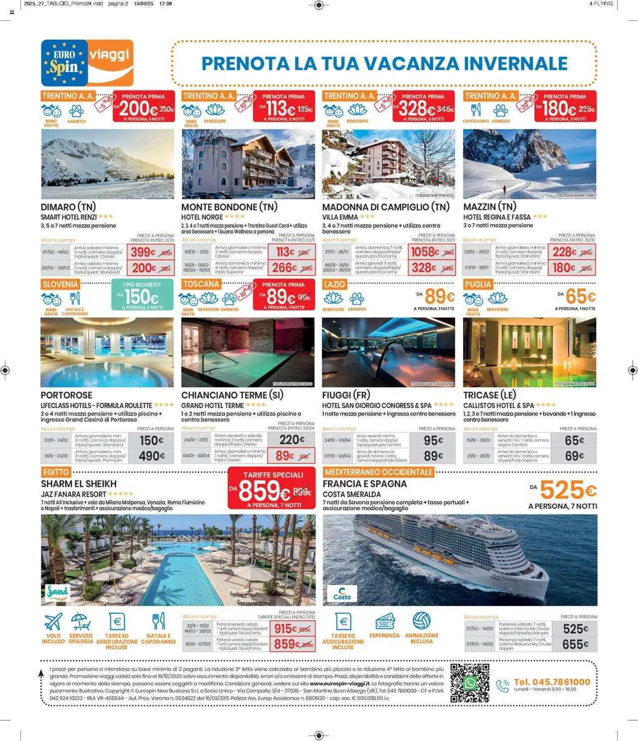 Volantino Eurospin del 09.10.2025 | Pagina: 1 | Prodotti: Letto