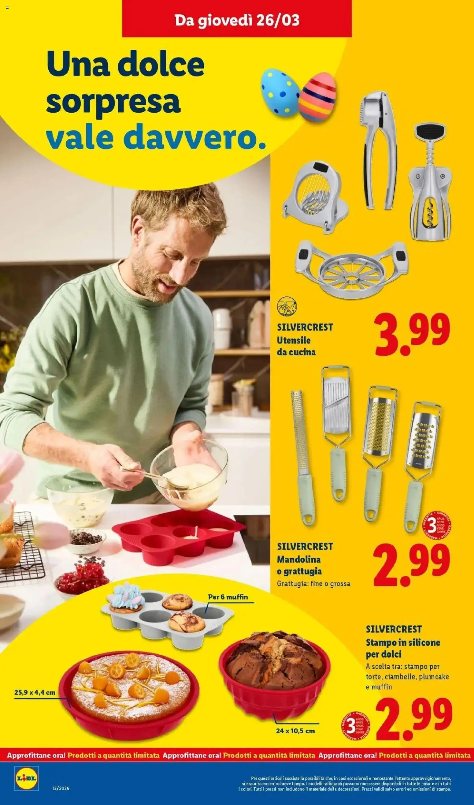 Volantino Lidl del 23.03.2026 | Pagina: 42 | Prodotti: Muffin, Plumcake, Silicone