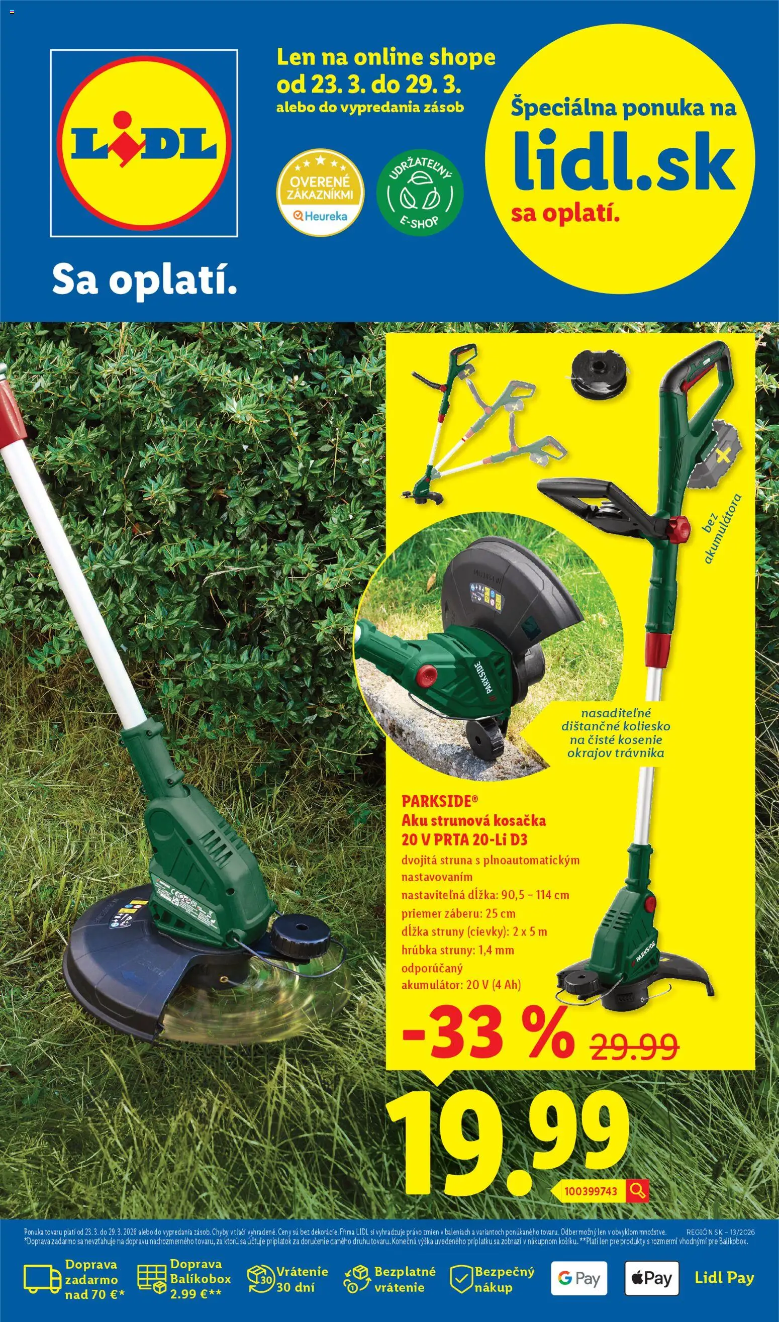 Nové Lidl akcie – leták je platný od 23.03.2026 | Strana: 1