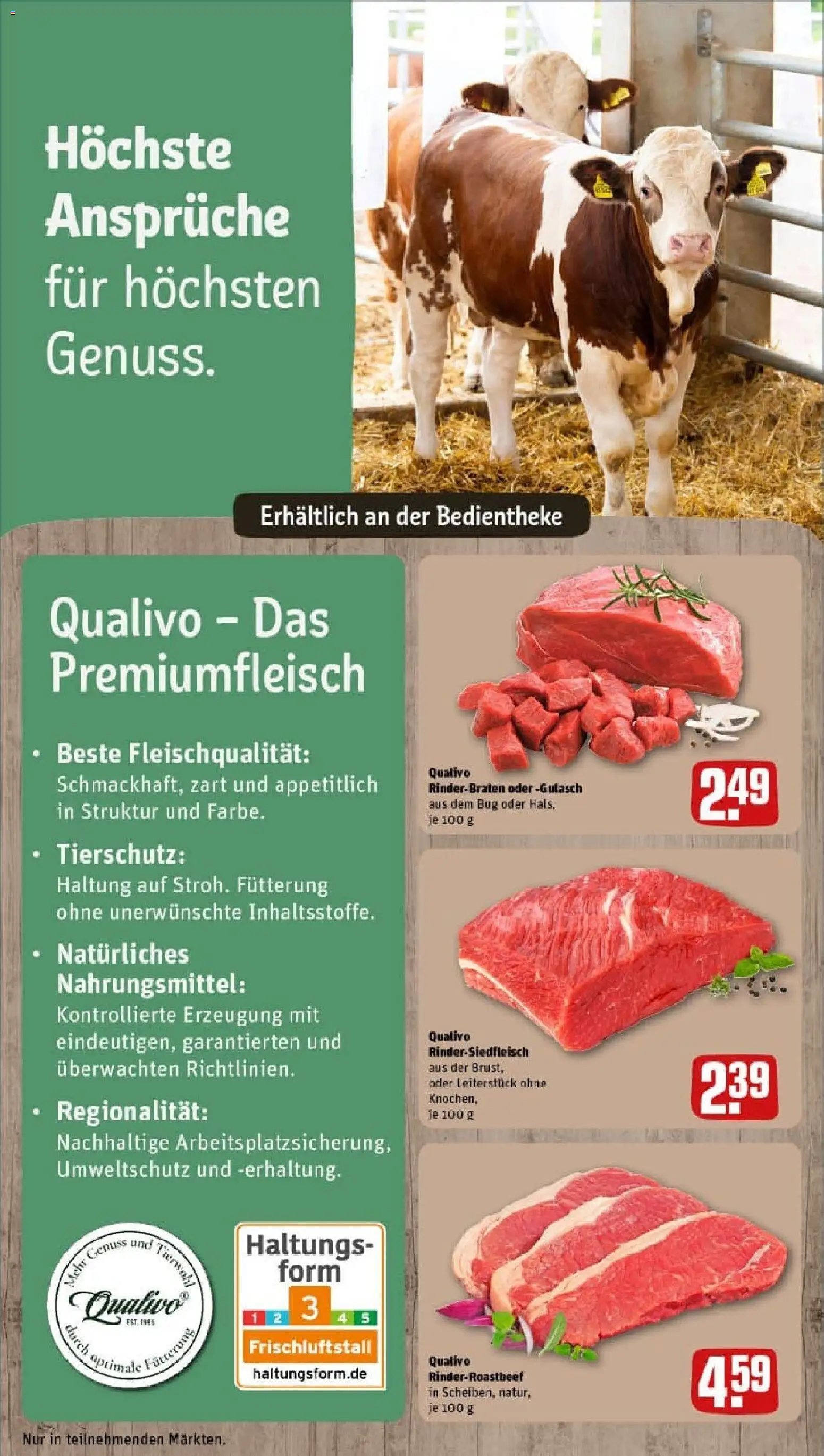 Rewe prospekt Vaihingen	 – gültig ab 26.10.2025 | Seite: 14 | Produkte: Rinderbraten, Gulasch