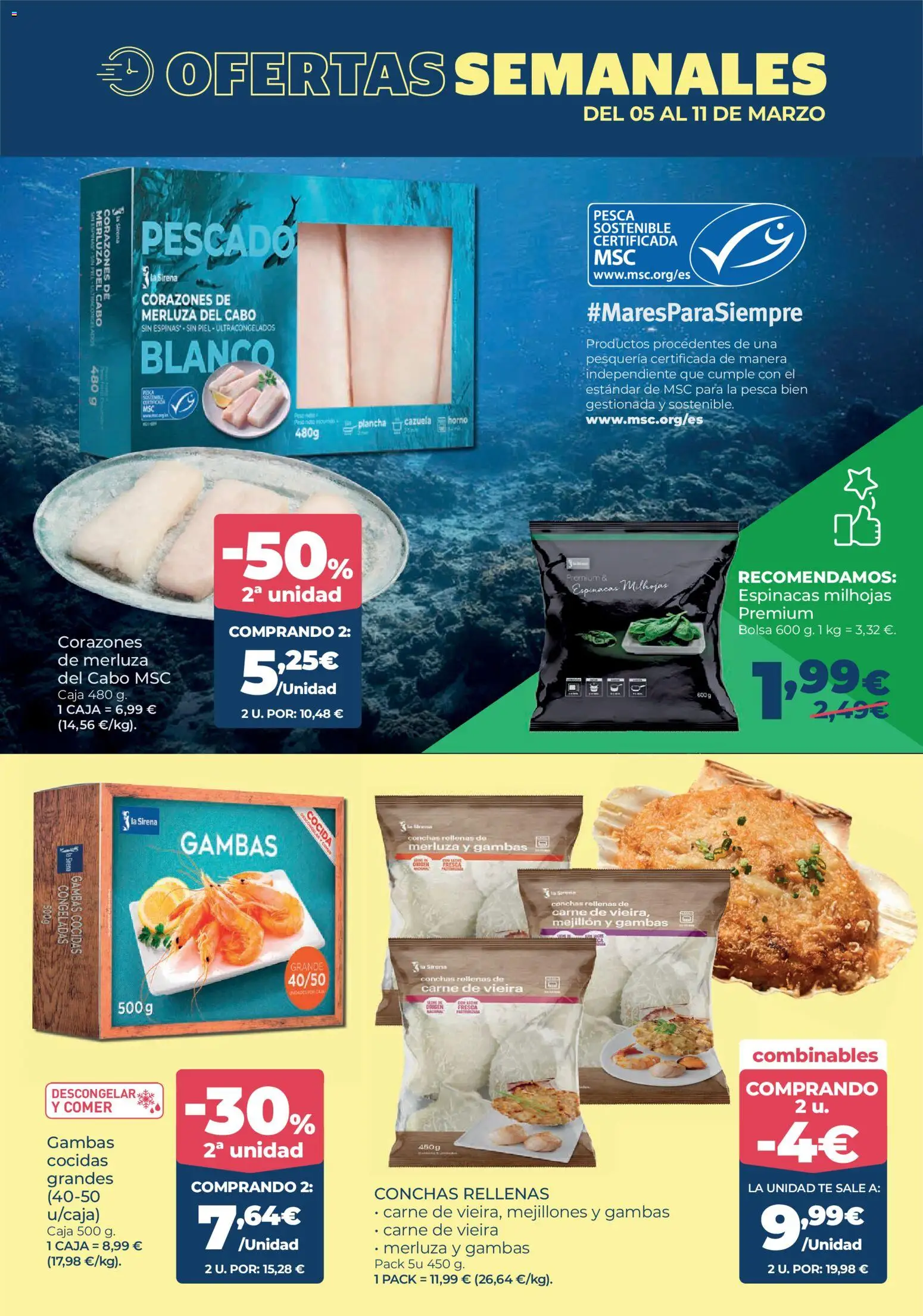 La Sirena Madrid │ válido desde el 26.02.2026 | Página: 3 | Productos: Pescado, Πορσελάνη, Té, Bolsa