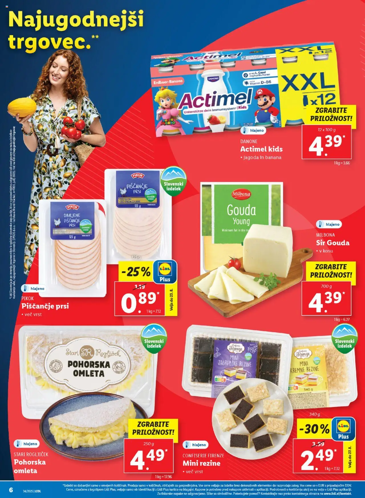 Lidl katalog │ velja od 21.08.2025 | Stran: 6 | Izdelki: Sir