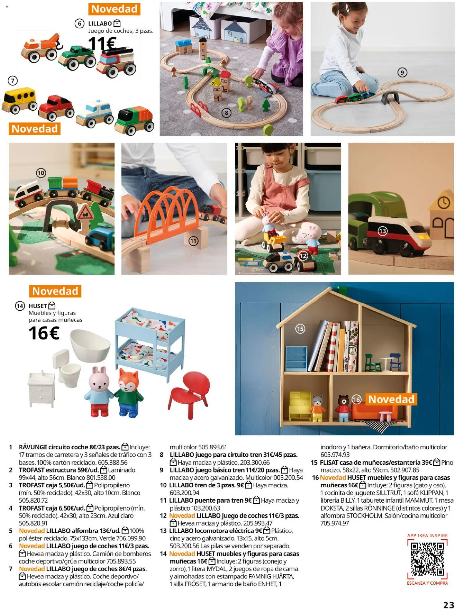 Catálogo IKEA Juguetes │ válido desde el 02.12.2025 | Página: 23 | Productos: Taburete, Muebles, Mesa, Armario