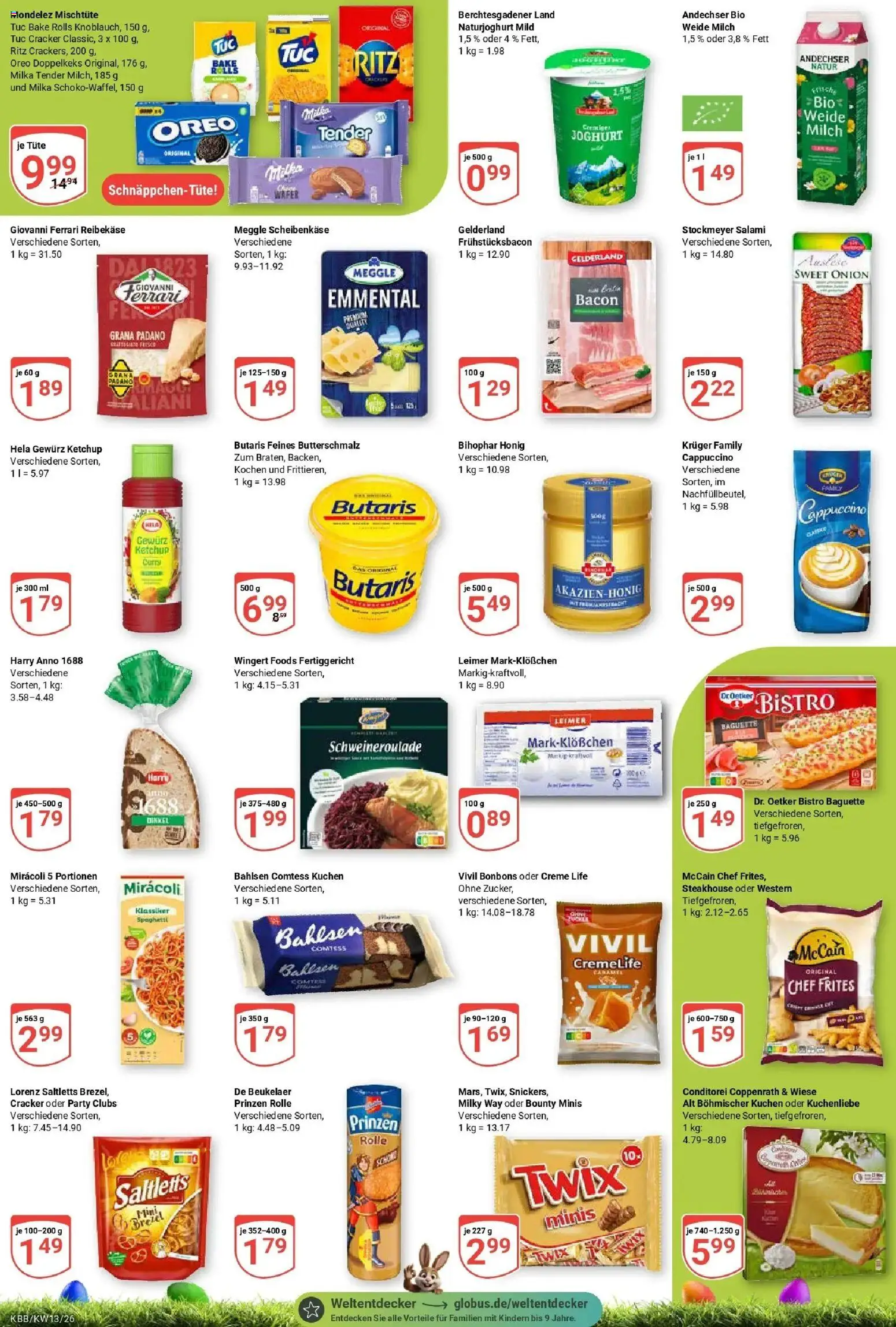 Globus prospekt Koblenz-Bubenheim	 – gültig ab 23.03.2026 | Seite: 3 | Produkte: Milch, Joghurt, Creme, Twix