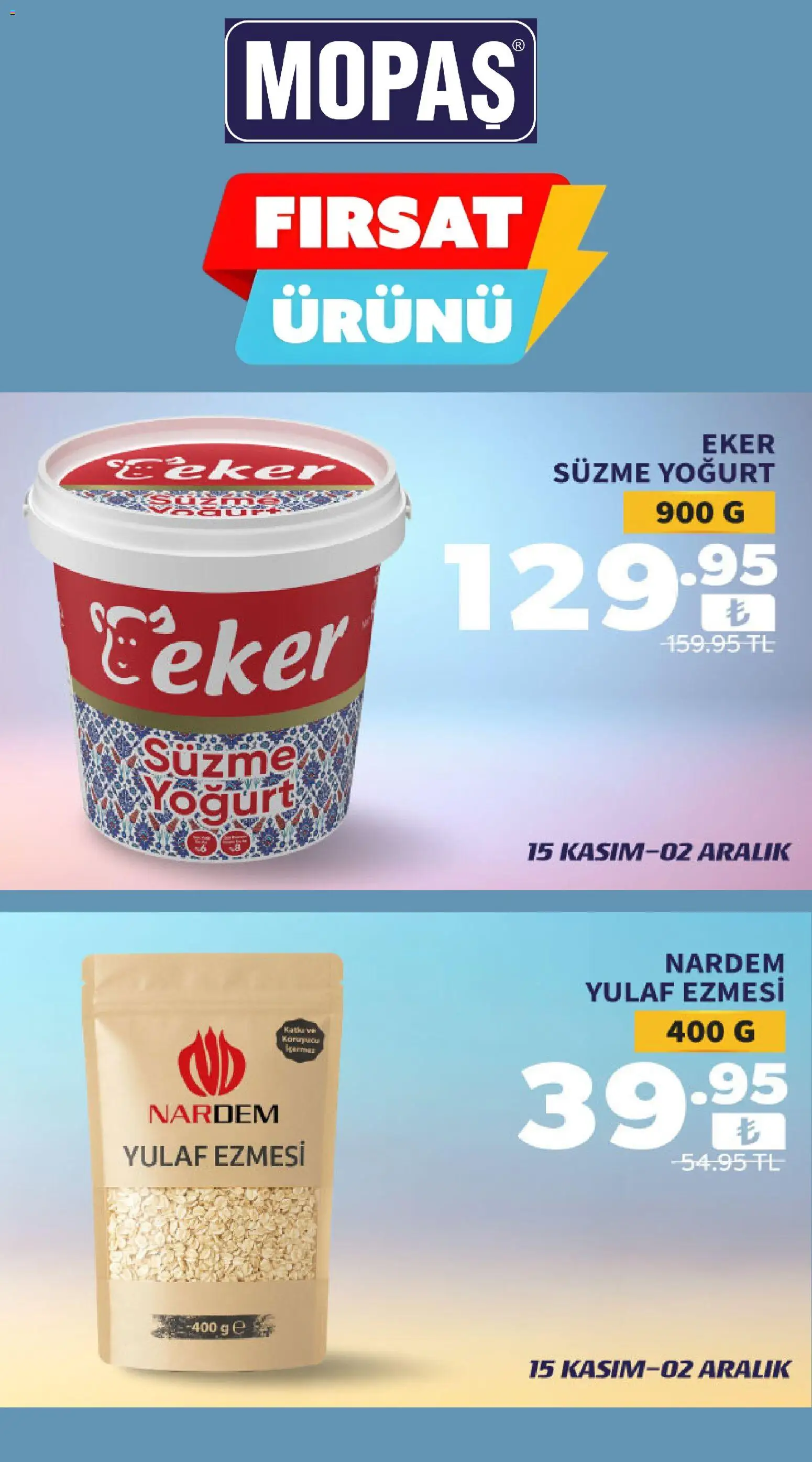 Mopaş Katalog - 15.11.2025 tarihinden itibaren geçerlidir | Sayfa: 4 | Ürünler: Yoğurt, Yulaf