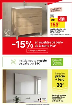 Vista previa Leroy Merlin catálogo válido desde el 30.12.2025 | Página: 31 | Productos: Muebles, Lavabo, Baño, Espejo