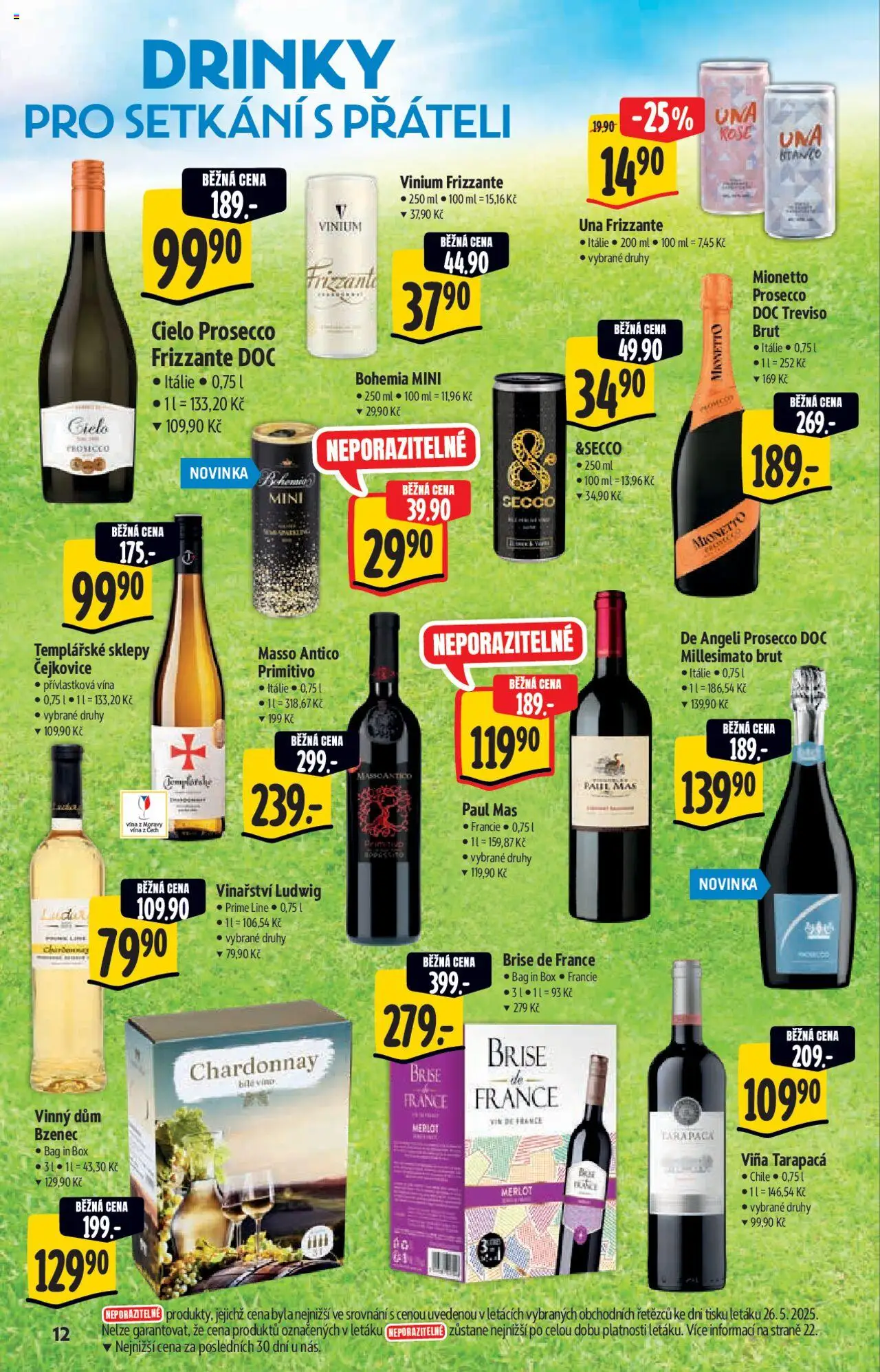 Albert katalog - Hypermarket od 04.06.2025 | Strana: 12 | Produkty: Tarapaca, Box, Frizzante, Merlot