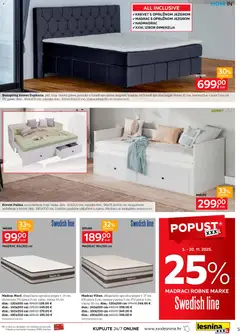 Vaša oaza opuštanja Lesnina - Pregled kataloga iz trgovine Lesnina, vrijedi od 03.11.2025 | Stranica: 5 | Proizvodi: Krevet, Madrac, Ladice, Podnice