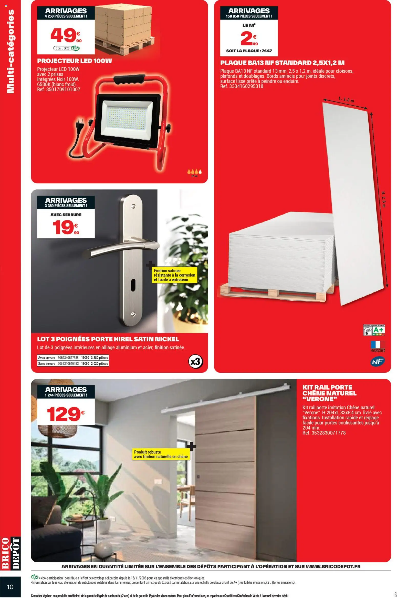 {H1} | Page: 10 | Produits: Porte, Poignées, Portes, Livre