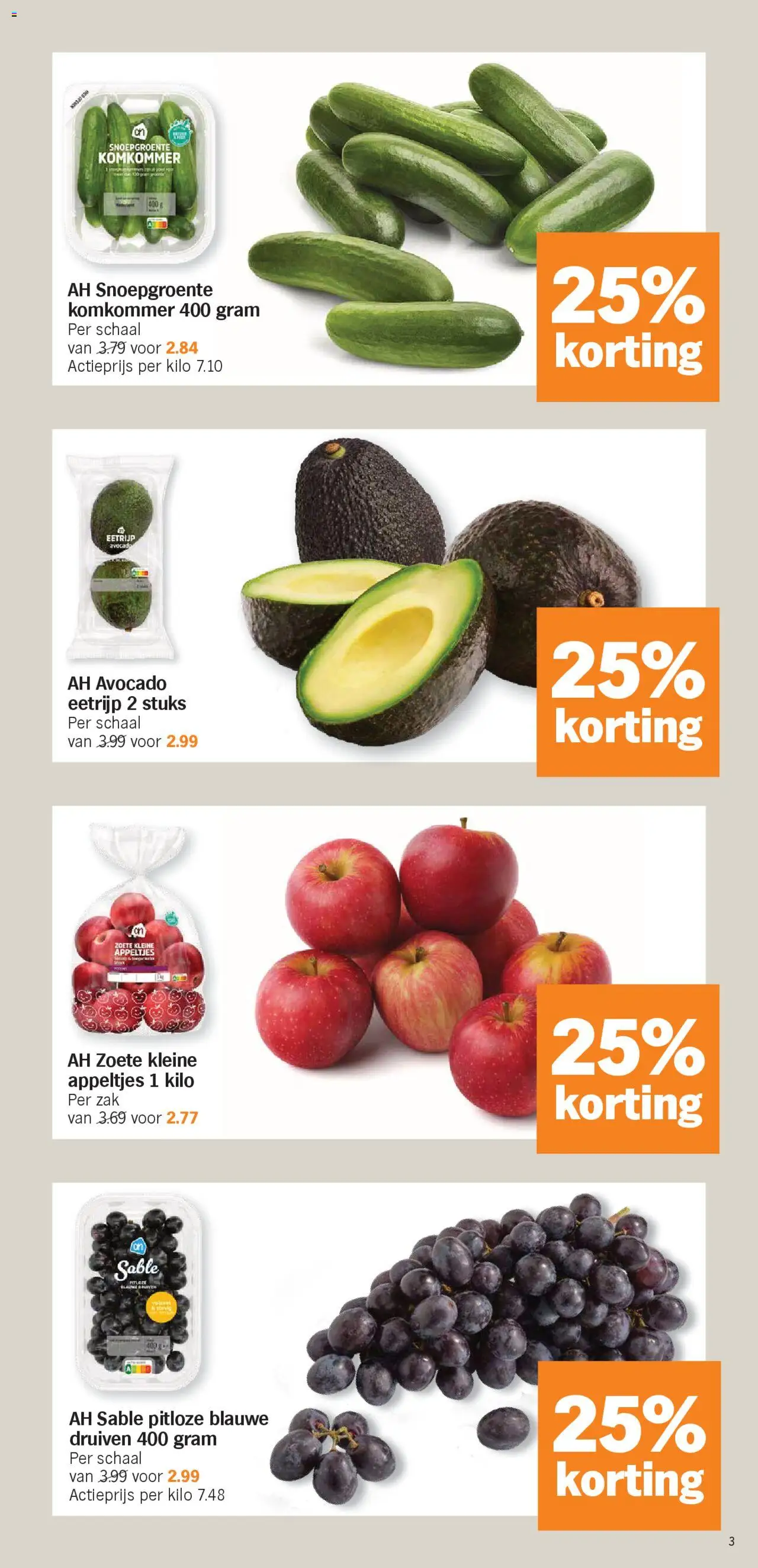  | Pagina: 3 | Producten: Zak, Druiven, Komkommer, Schaal
