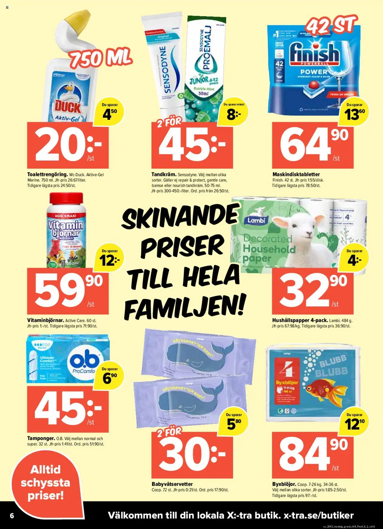 Coop X:-TRA reklamblad aktuell från 20.10.2025 | Sida: 6 | Produkter: Hushållspapper, Galler