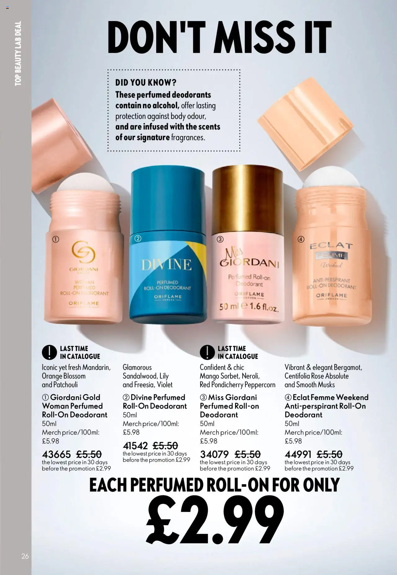  | Page: 26 | Products: Deodorant, Antiperspirant, Mango, Orange