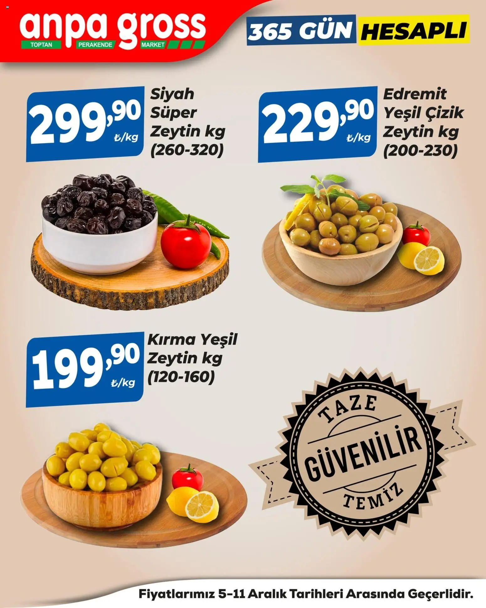 Anpa Gross Katalog - 05.12.2025 tarihinden itibaren geçerlidir | Sayfa: 3 | Ürünler: Zeytin