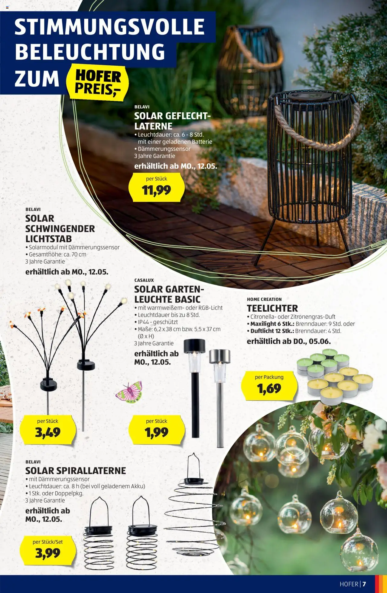 Hofer Frühjahr-/Sommerkatalog gültig ab 30.04.2025 | Seite: 7