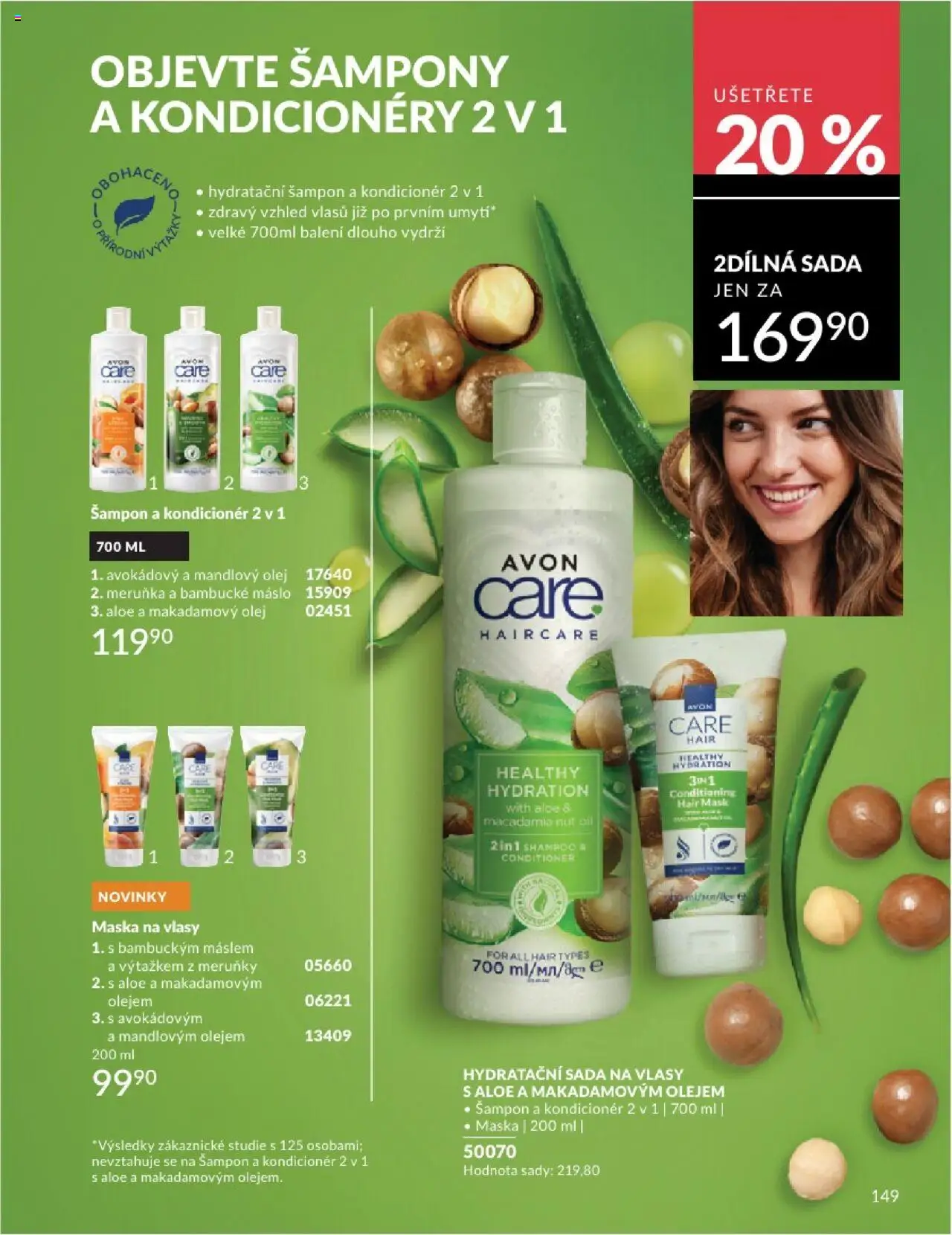 Avon katalog 8/2025 od 31.07.2025 | Strana: 149 | Produkty: Máslo, Meruňky, Šampony, Maska