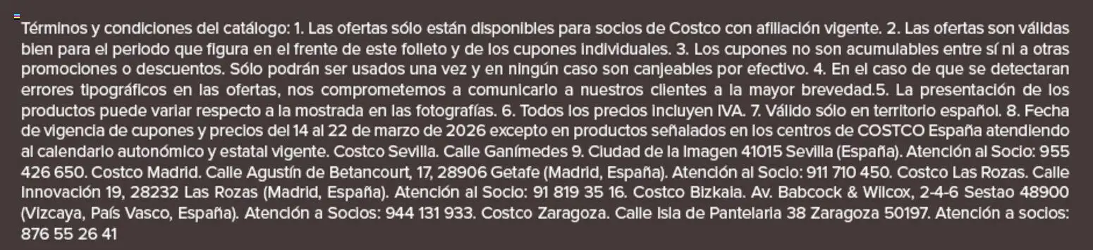 Costco catálogo │ válido desde el 14.03.2026 | Página: 8